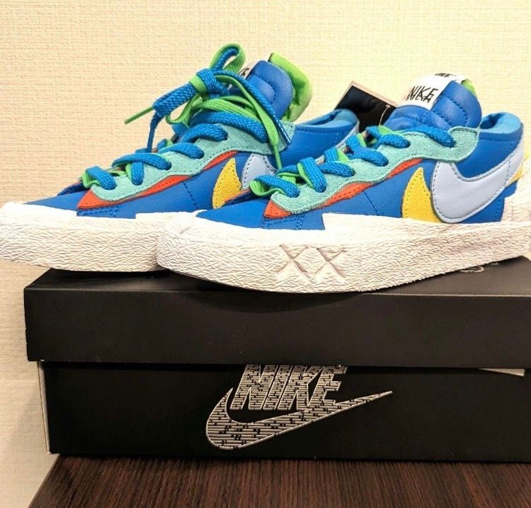 KAWS × sacai × Nike Blazer Low "Neptune Blue"