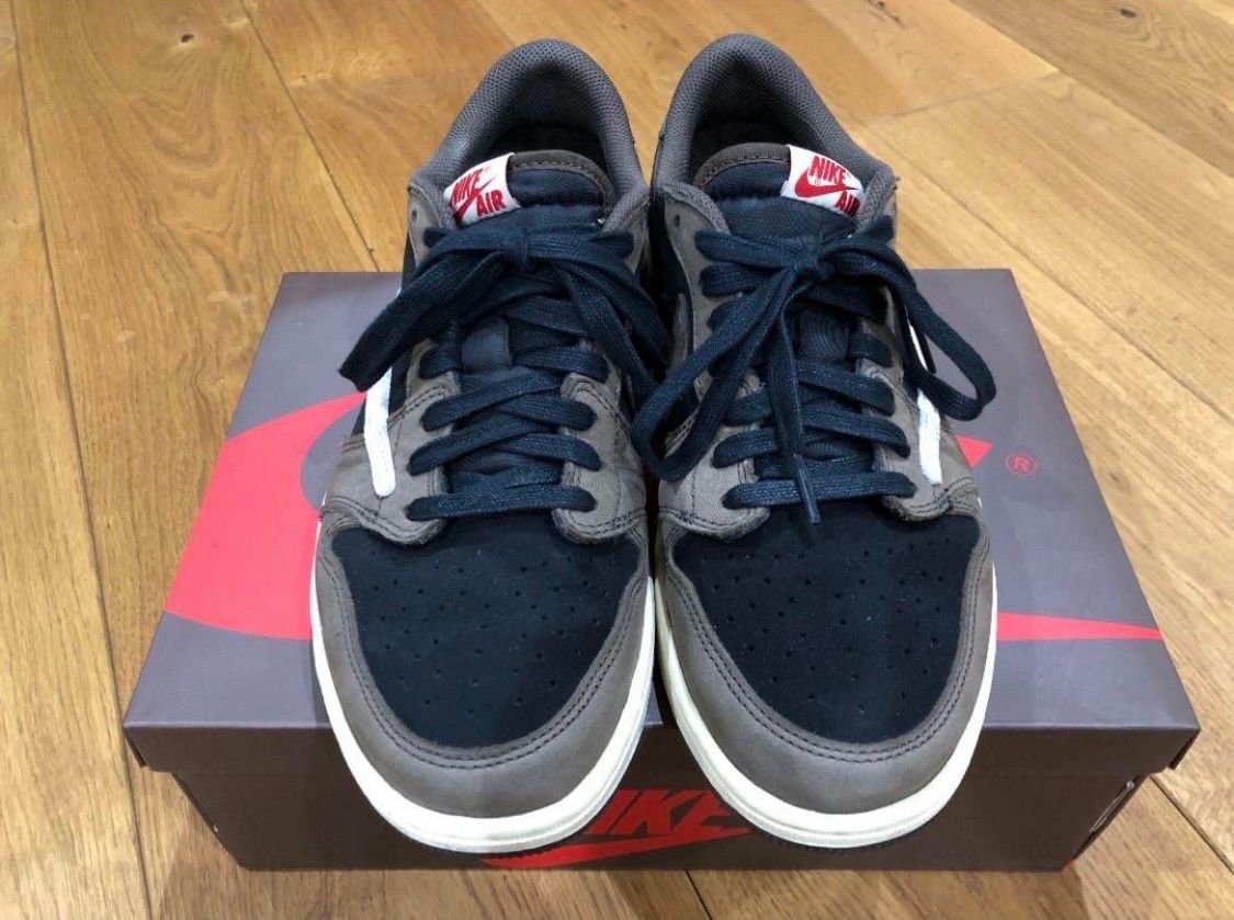 Travis Scott × Nike Air Jordan 1 Low OG SP-T "Black/Dark Mocha"