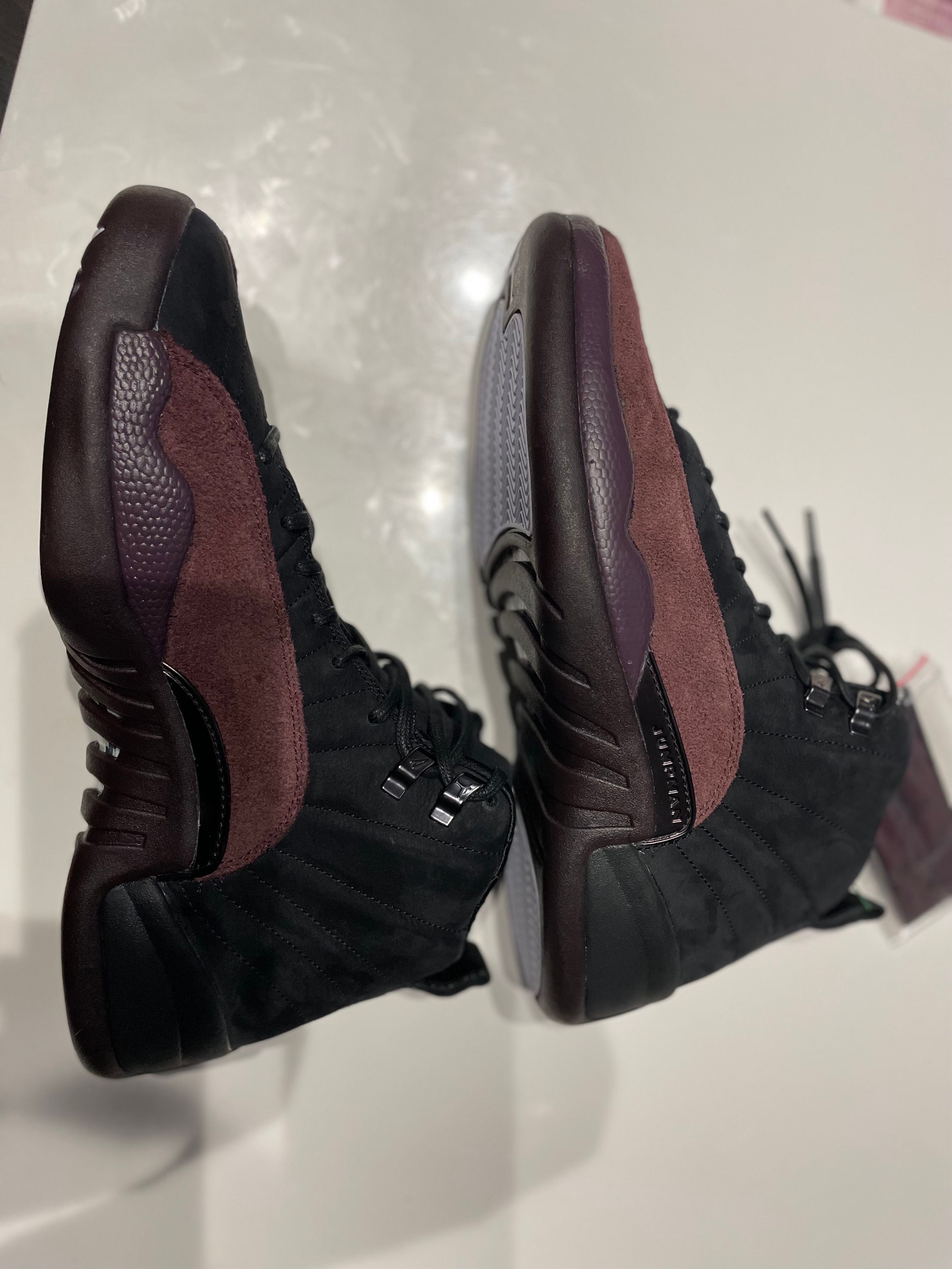 A Ma Maniere × Nike Women's Air Jordan 12 "Black and Burgundy Crush"