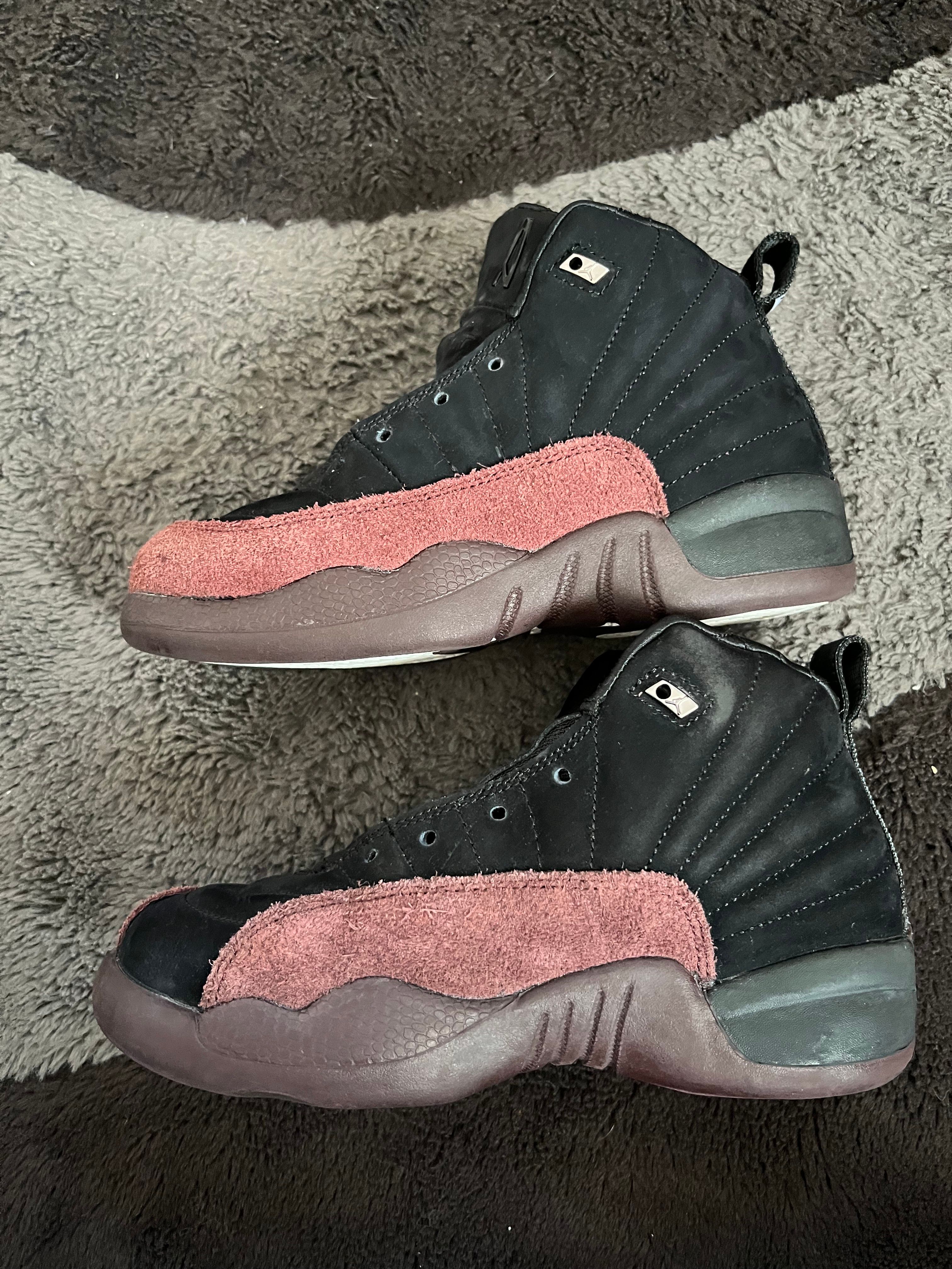 A Ma Maniere × Nike PS Air Jordan 12 "Black and Burgundy Crush"
