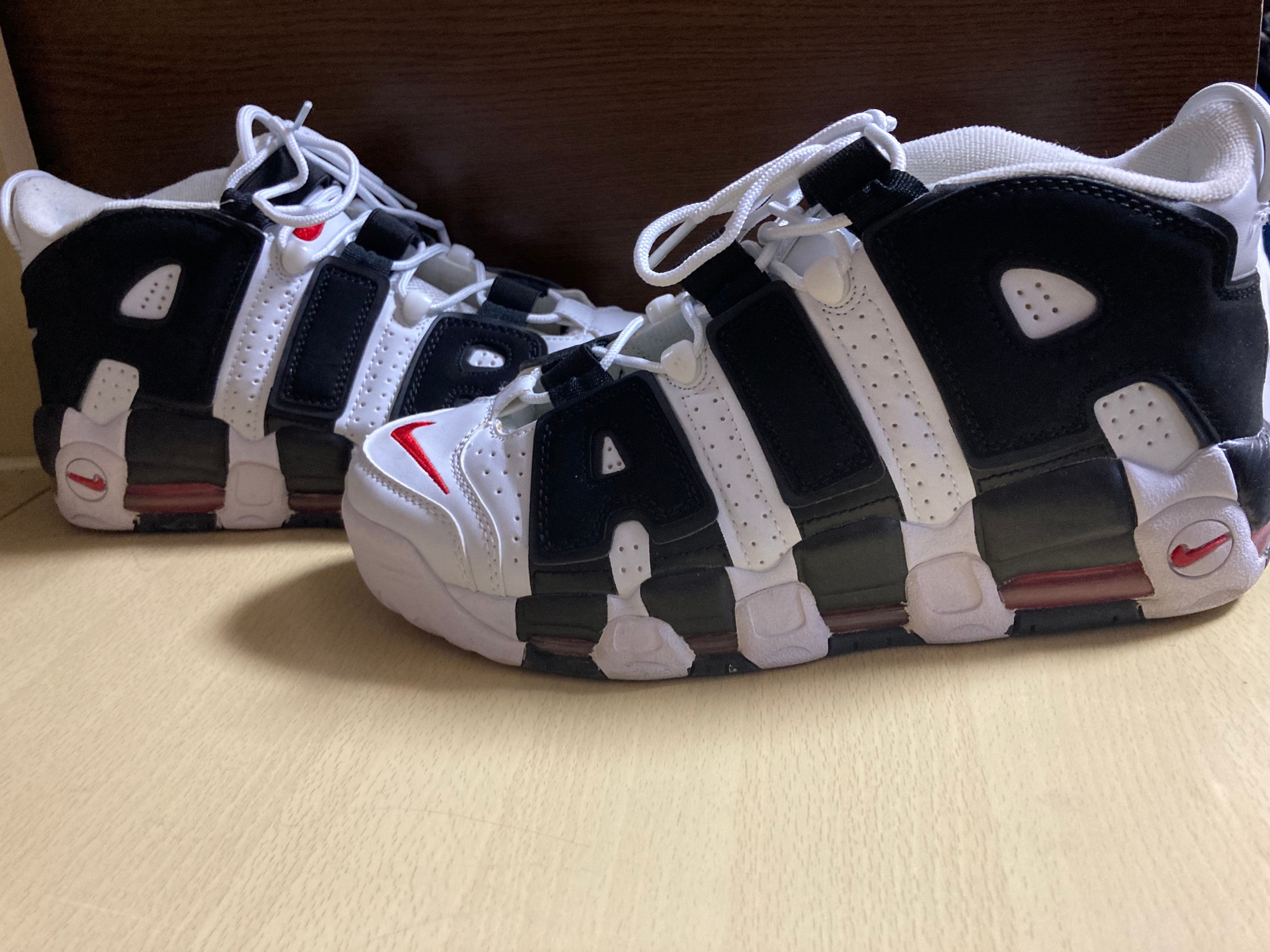 Nike Air More up Tempo "White/Black/University Red"(~2018)