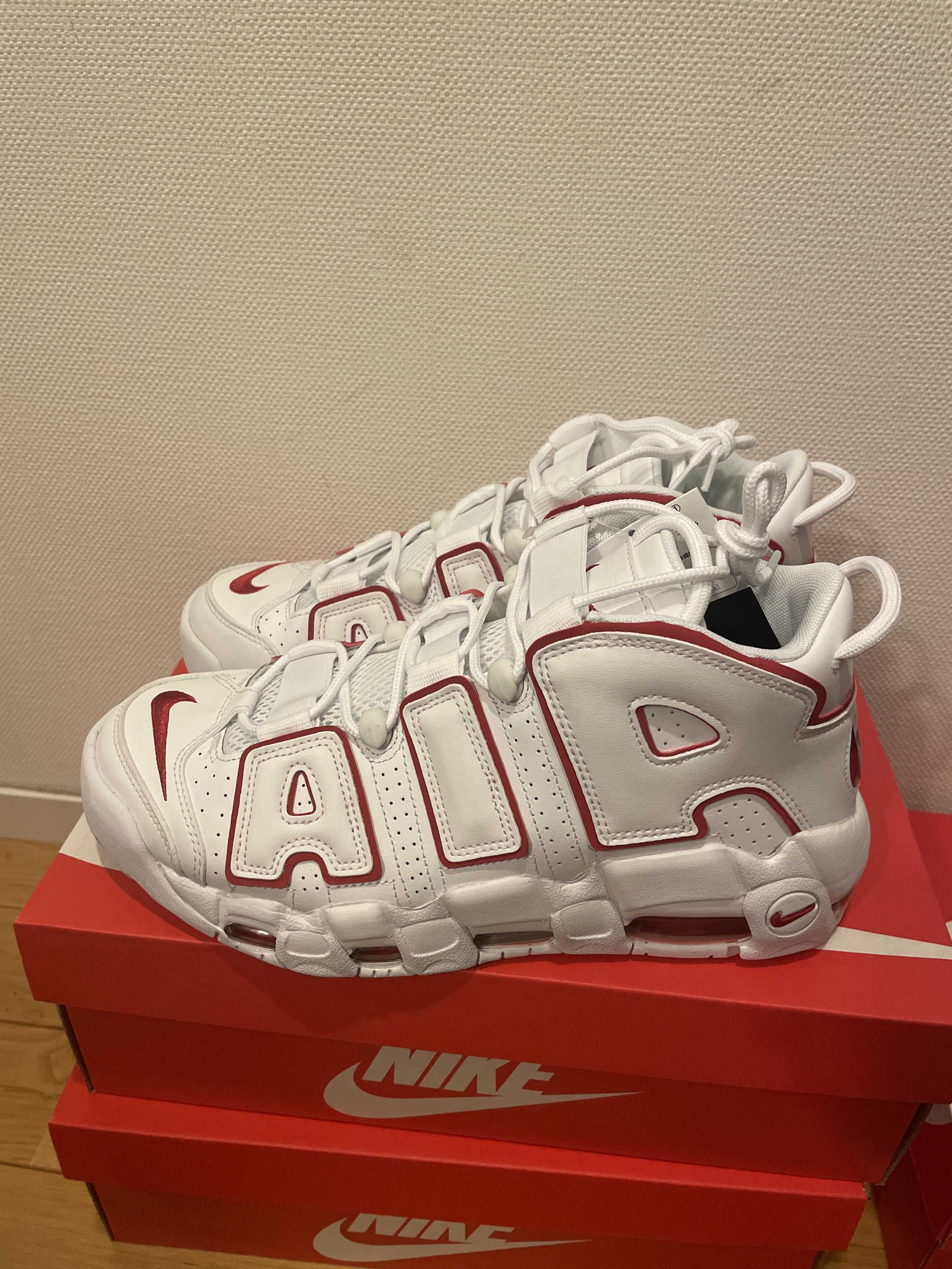 NIKE AIR MORE UPTEMPO "WHITE/VARSITY RED" (2021)