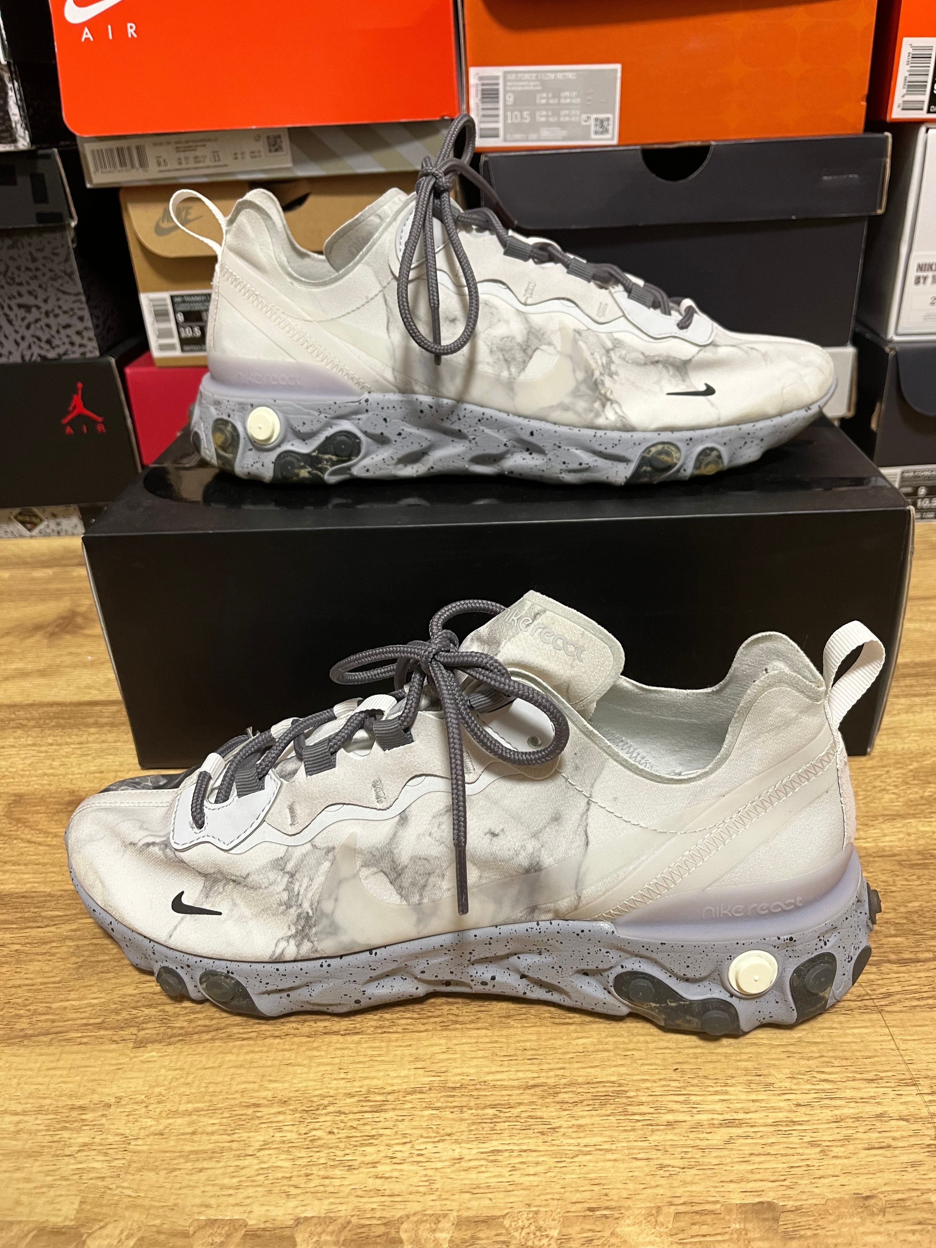 KENDRICK LAMAR×NIKE REACT ELEMENT 55 "PURE PLATINUM/CLEAR-WOLF GREY-BLACK"
