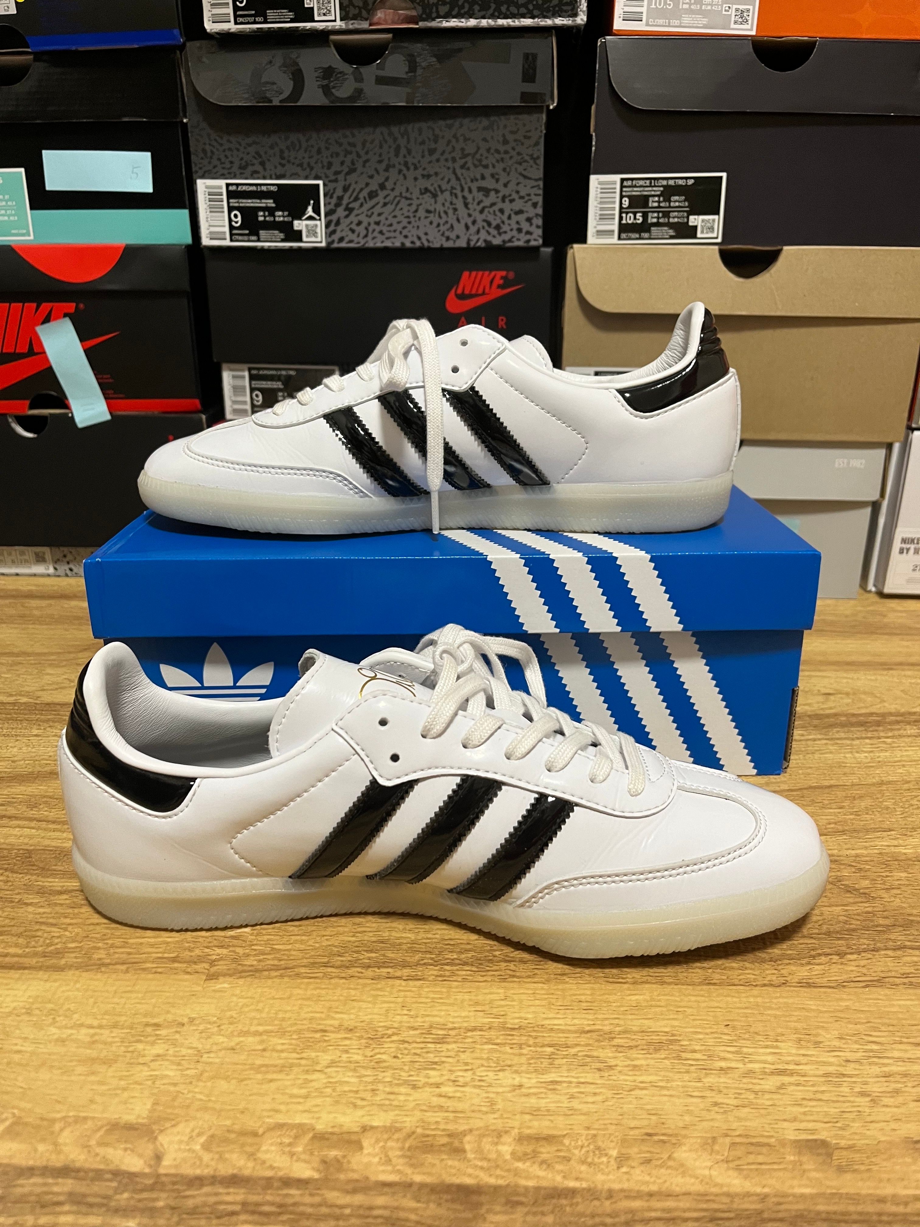 Jason Dill × adidas Samba Patent Leather "Cloud White"