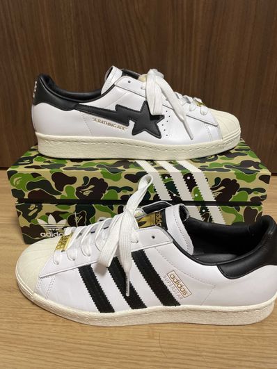 A BATHING APE × adidas Superstar 80s "White/Black"