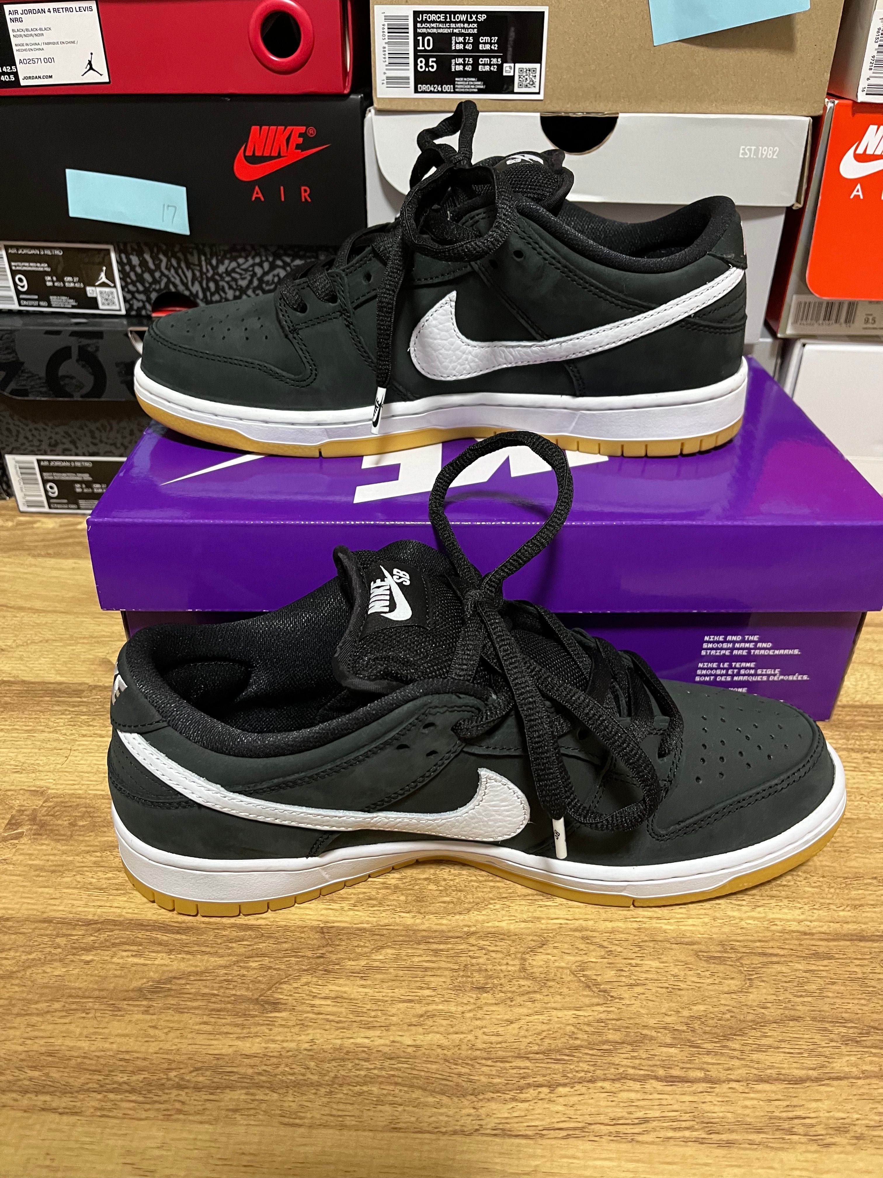 Nike SB Dunk Low Pro "Black/WhiteBlack-Gum Light Brown"