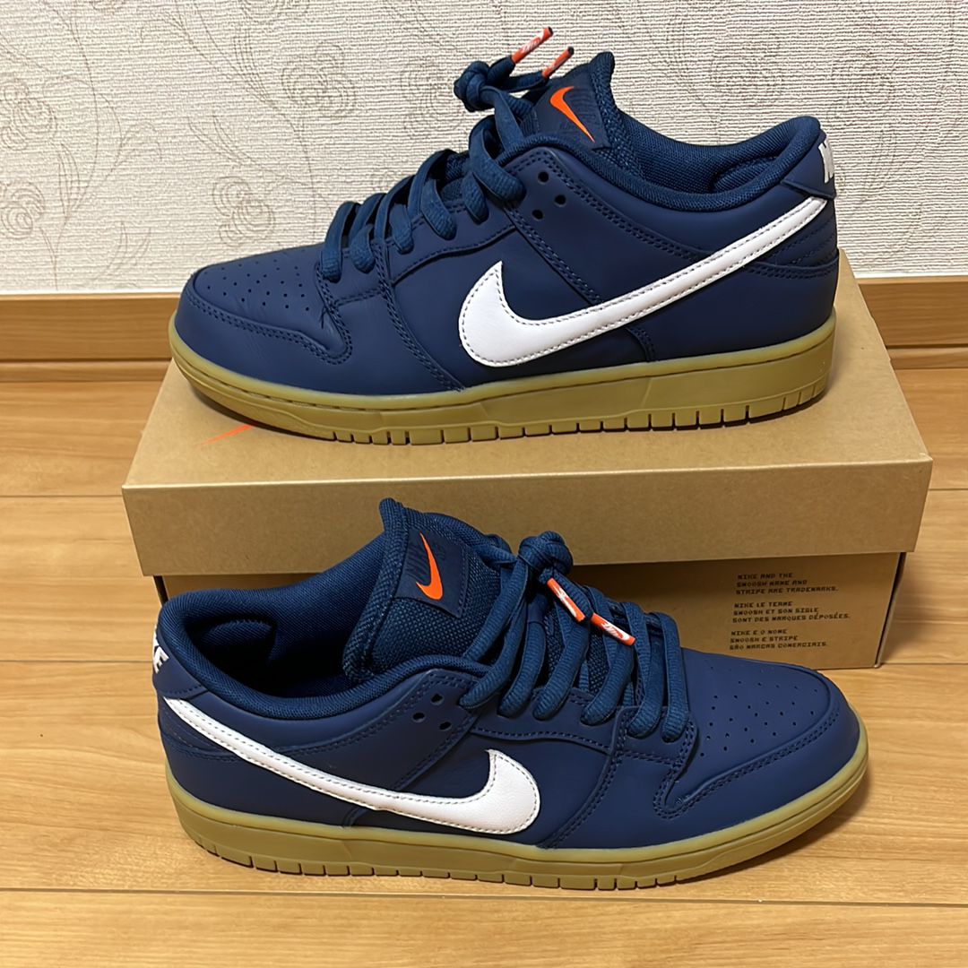 Nike SB Dunk Low Pro ISO Orange Label "Navy Gum"