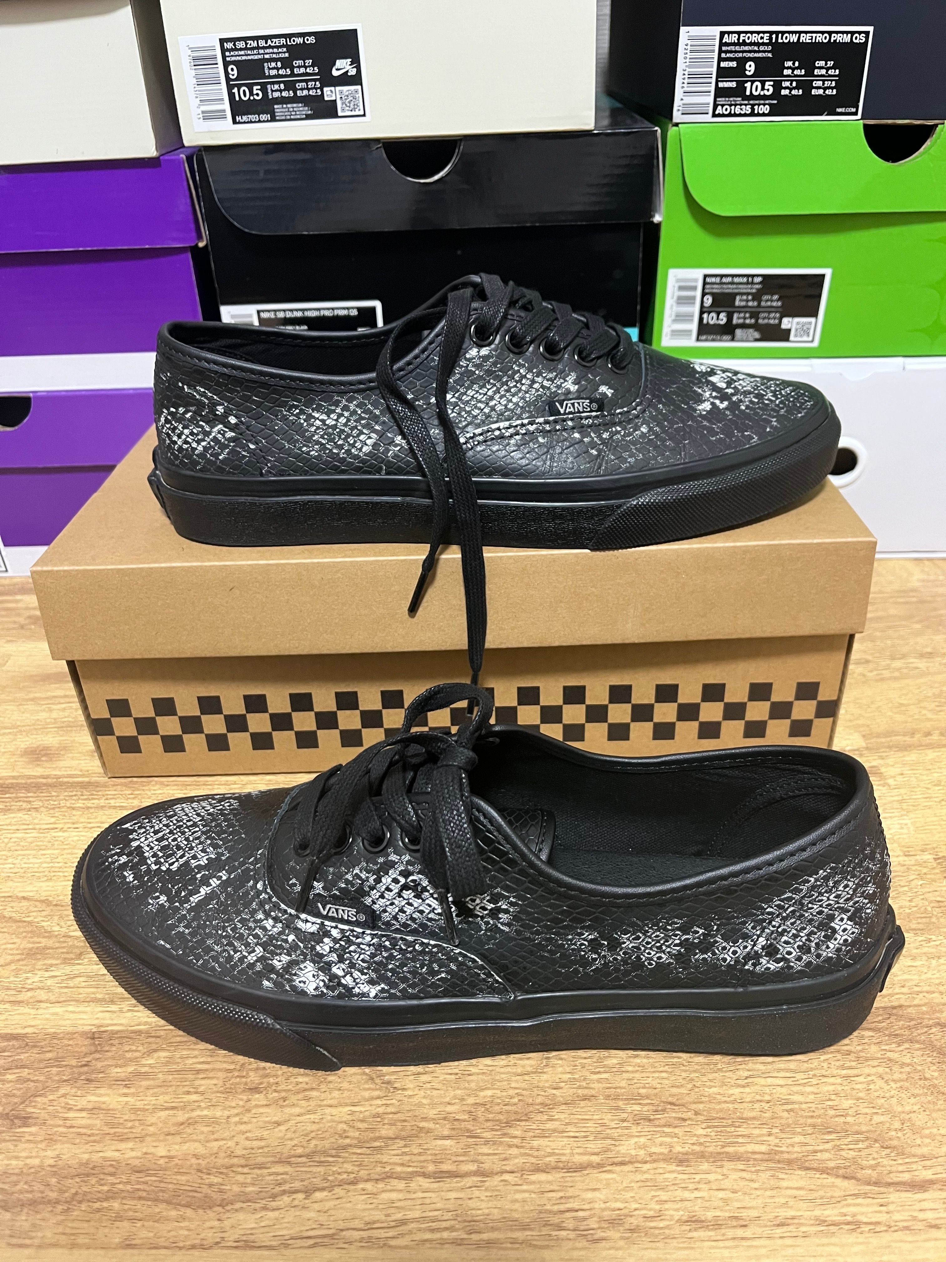 BILLY'S Exclusive Vans Authentic "Year of the Snake/Black/Black" (V44CF BS)