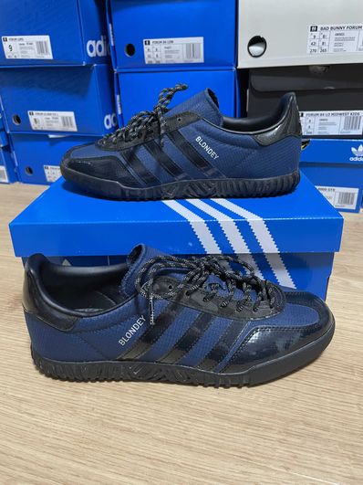 Blondey × adidas Gazelle Indoor "Mineral Blue/Core Black"