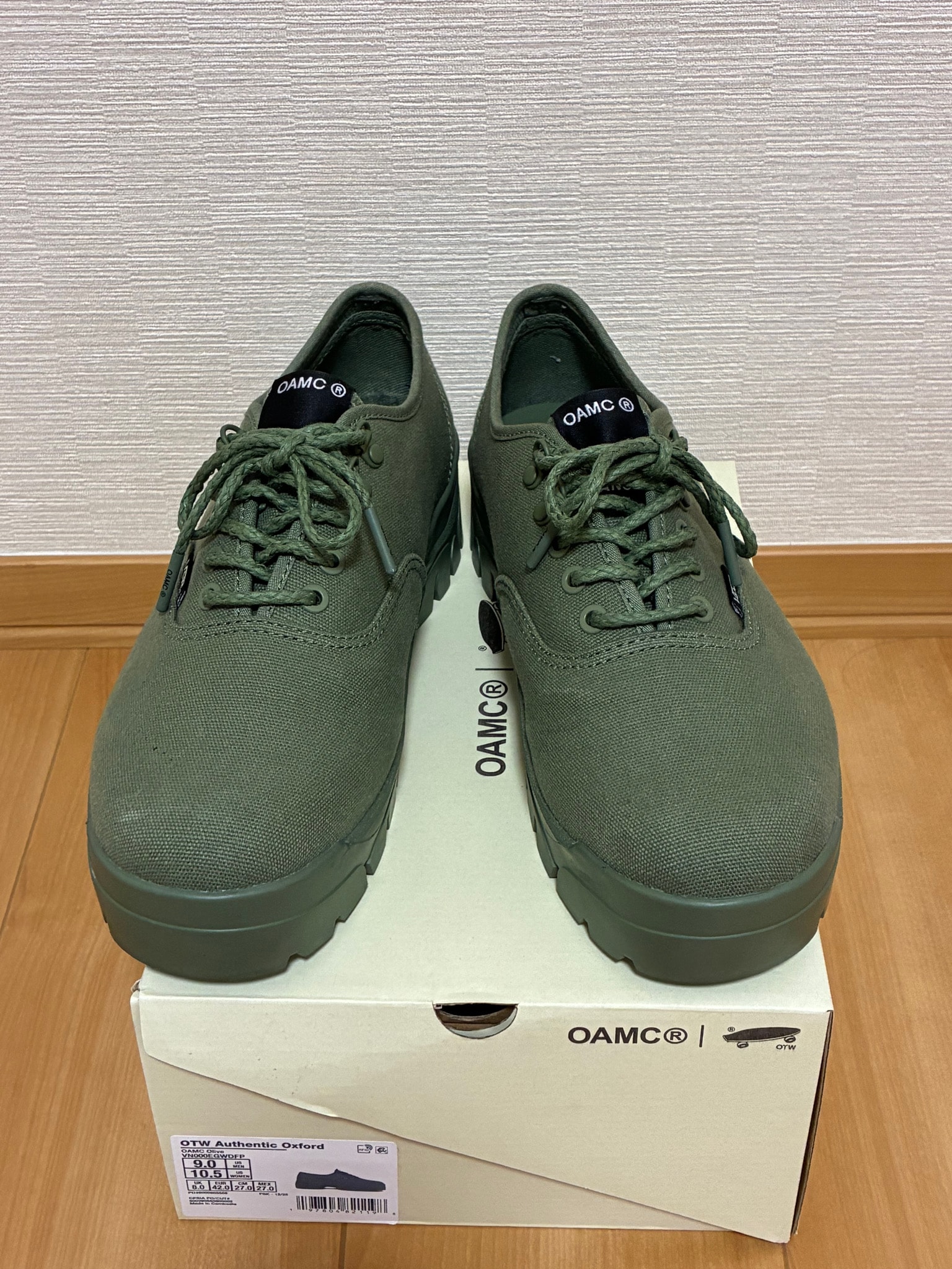 OAMC × OTW by Vans Authentic Oxford "Olive"