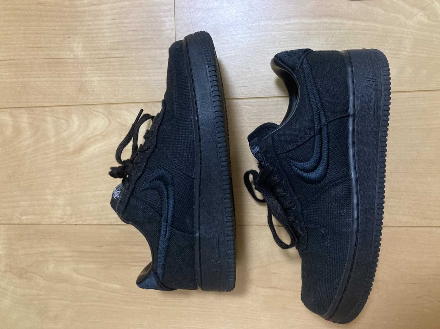 Stussy × Nike Air Force 1 Low "Triple Black"