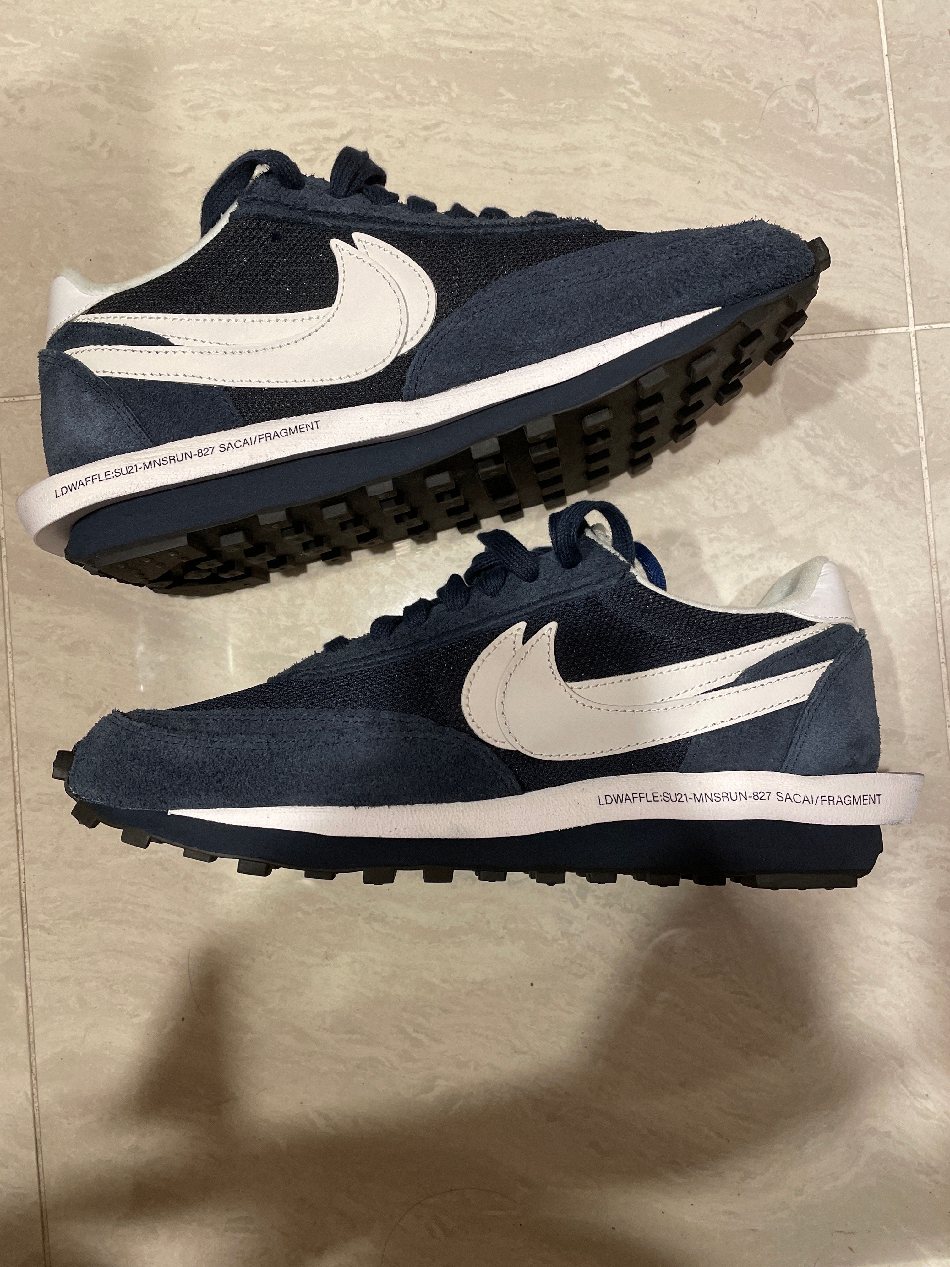 Fragment × sacai × Nike LD Waffle "Blackended Blue"