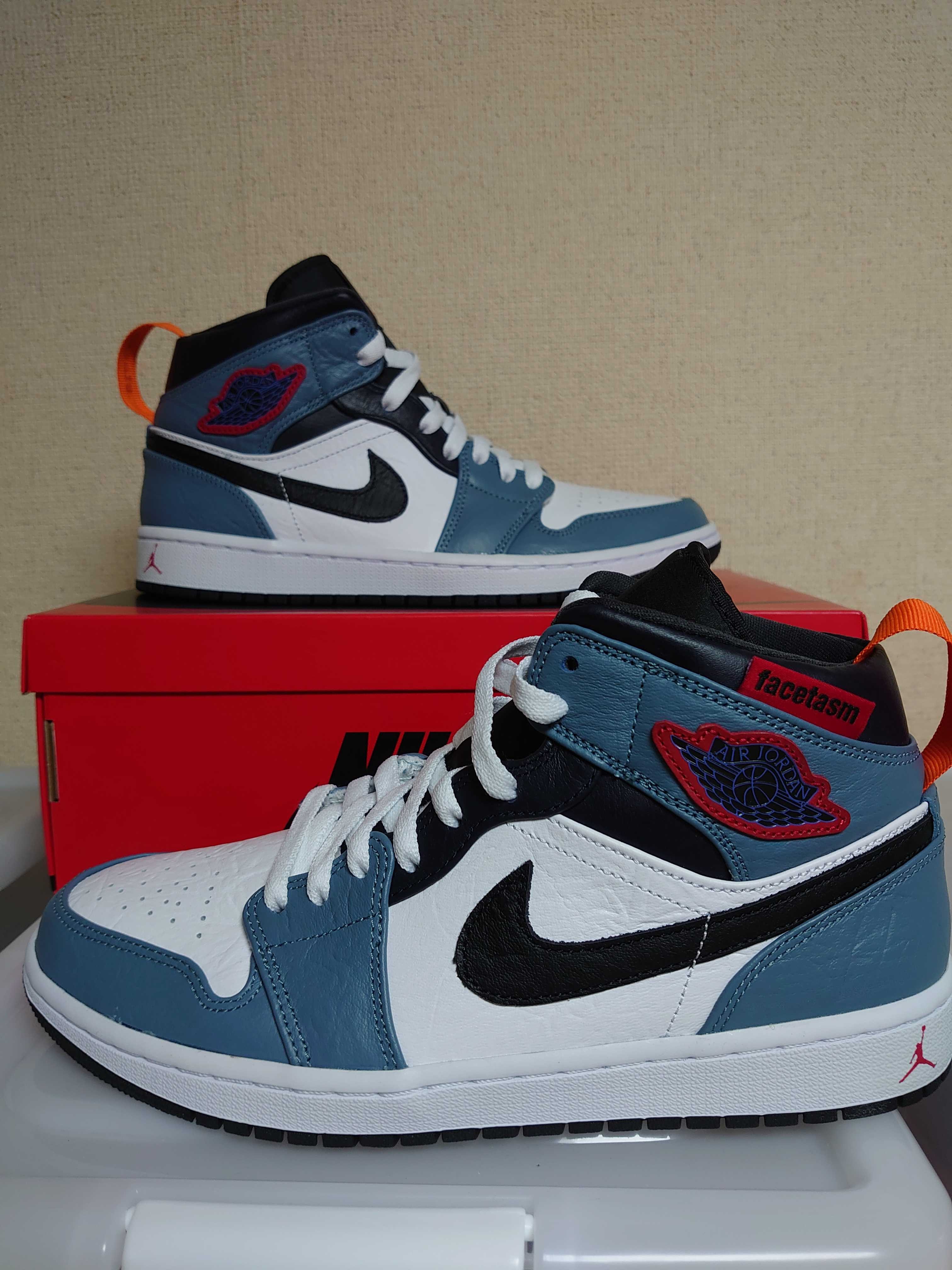 FACETASM × Nike Air Jordan 1 Mid "White/Navy"