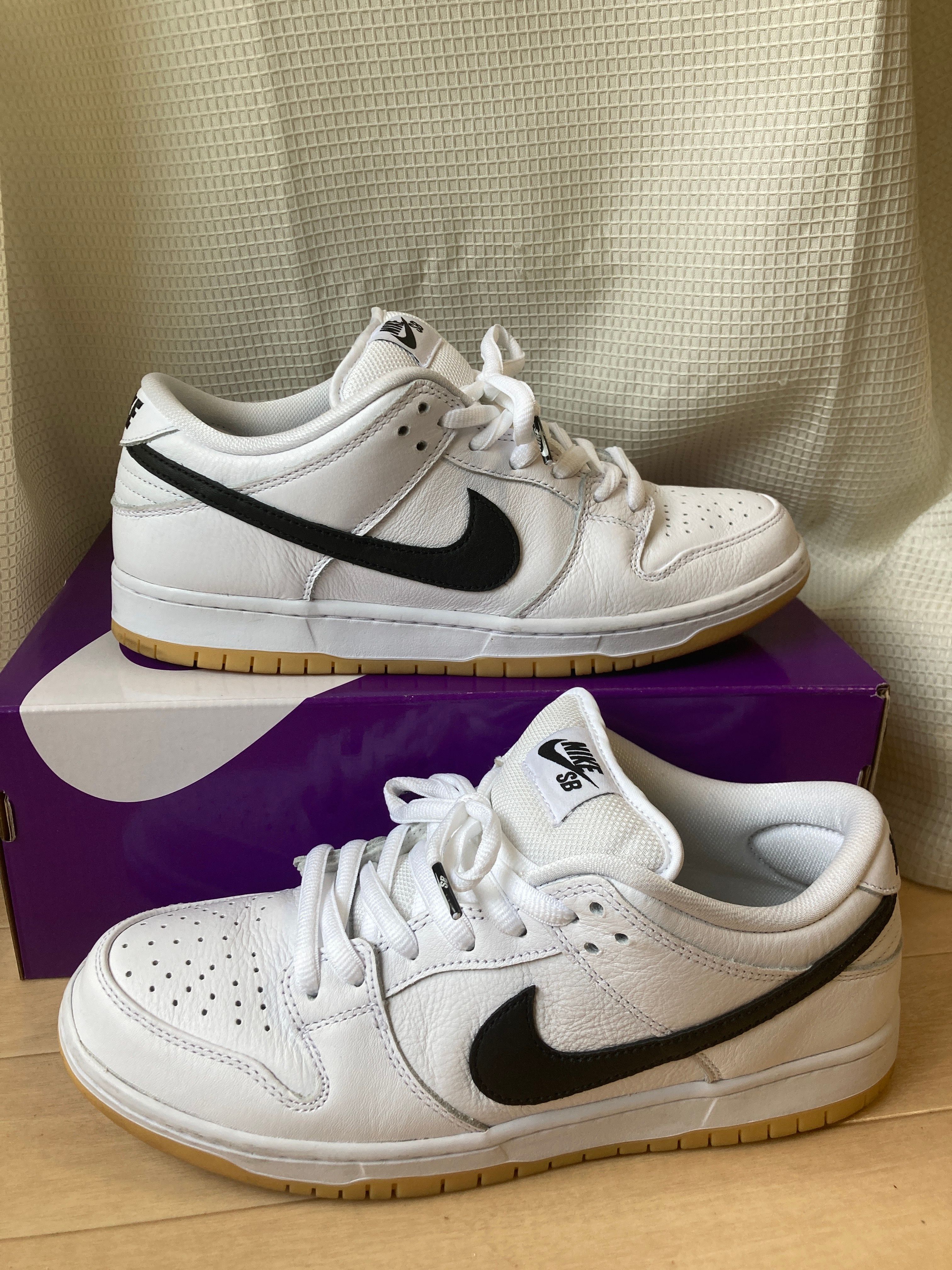 Nike SB Dunk Low Pro "White/Black-White-Gum Light Brown"