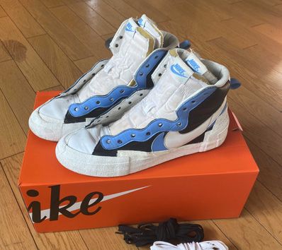 sacai × NIKE BLAZER MID "BLACK / BLUE"