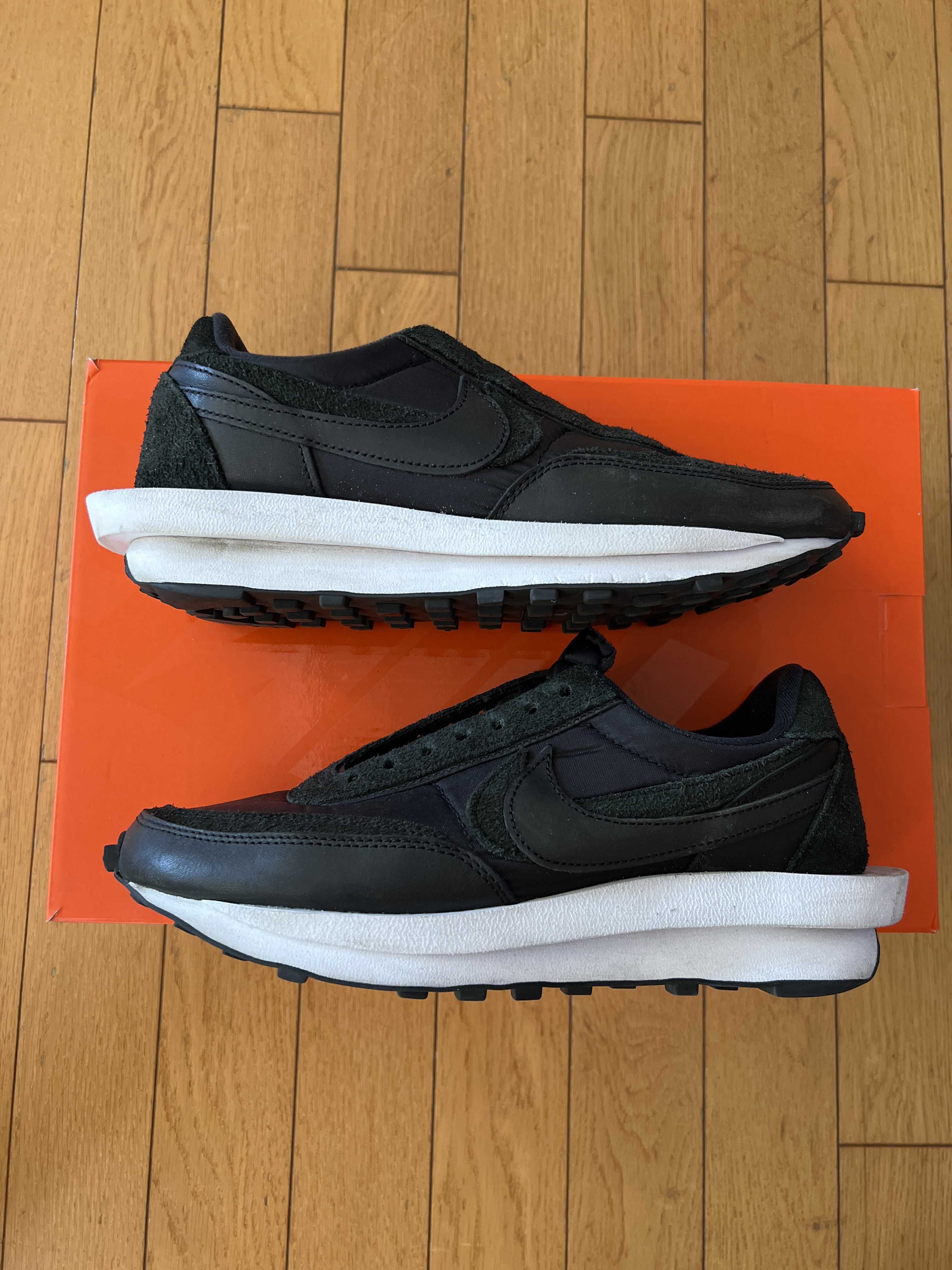 sacai × Nike LDV Waffle "Triple Black"