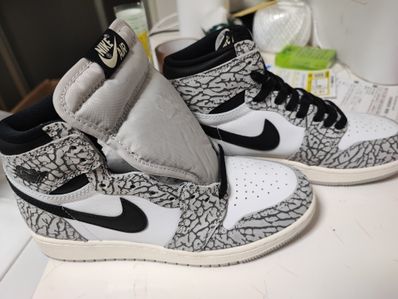 Nike GS Air Jordan 1 High OG "White Cement"