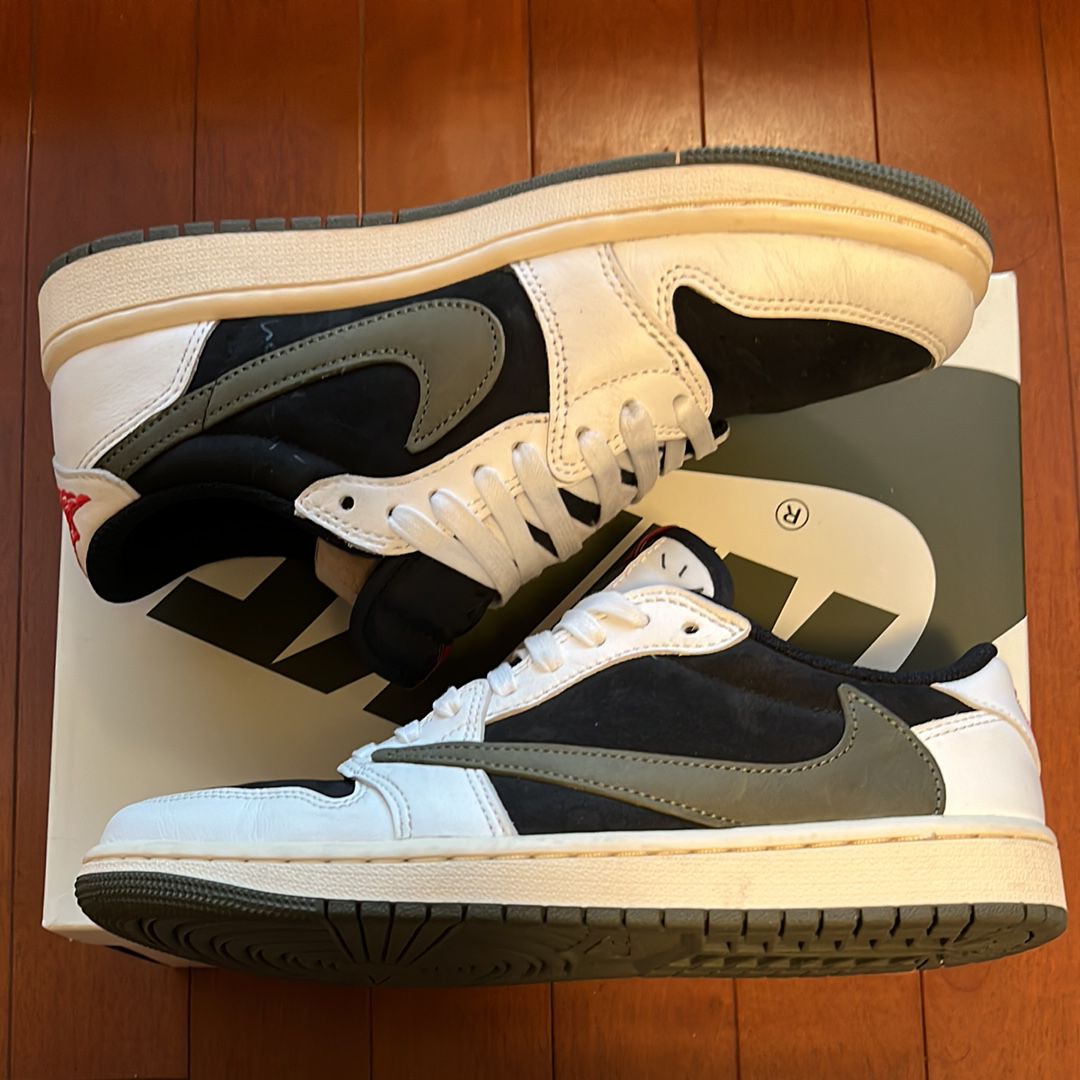 Travis Scott × Nike Women's Air Jordan 1 Low OG "Medium Olive"
