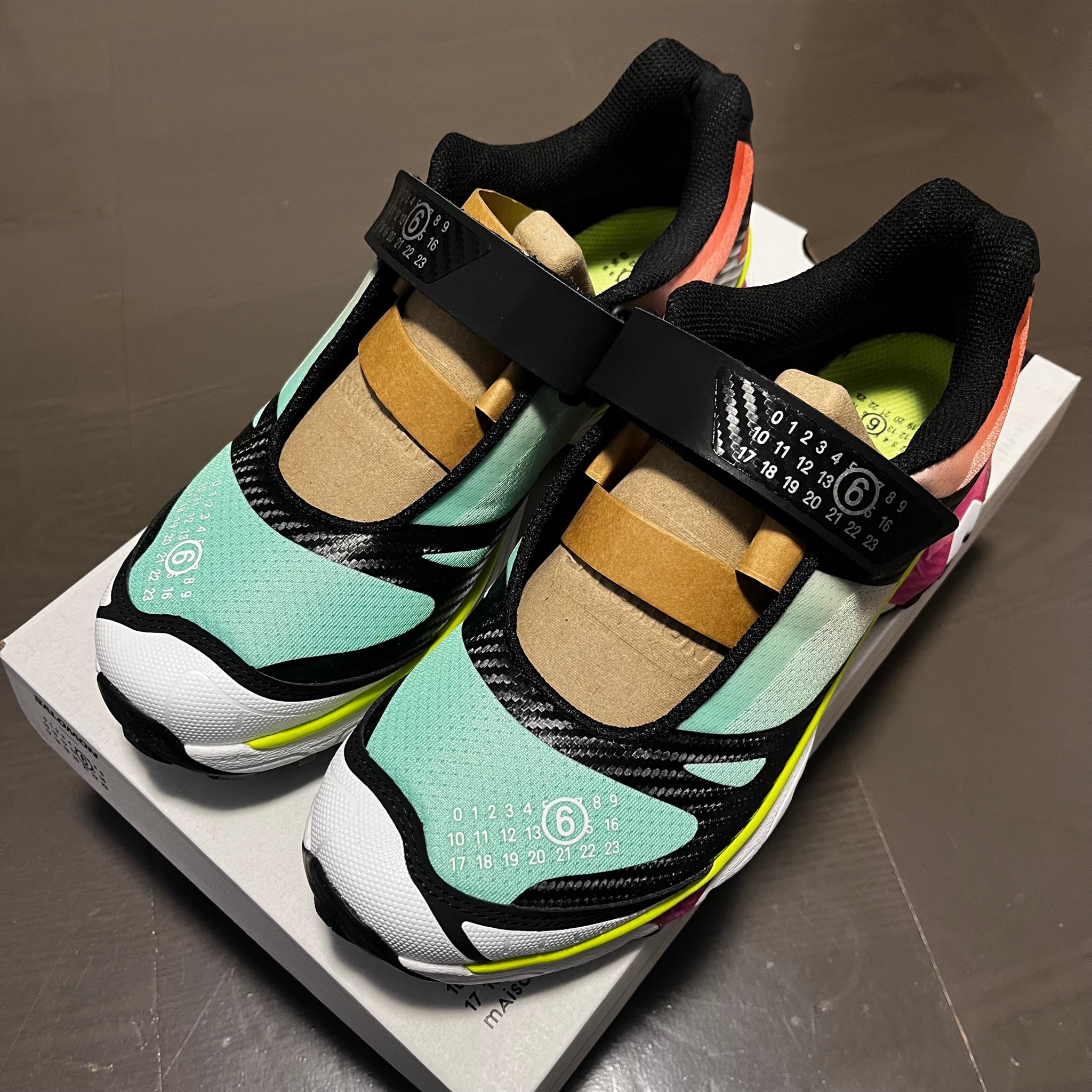 MM6 Maison Margiela × Salomon XT-Mary Jane "Ginger/Electric Green/Knockout Pink"
