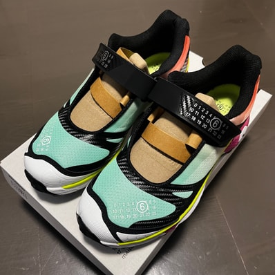 MM6 Maison Margiela × Salomon XT-Mary Jane "Ginger/Electric Green/Knockout Pink"