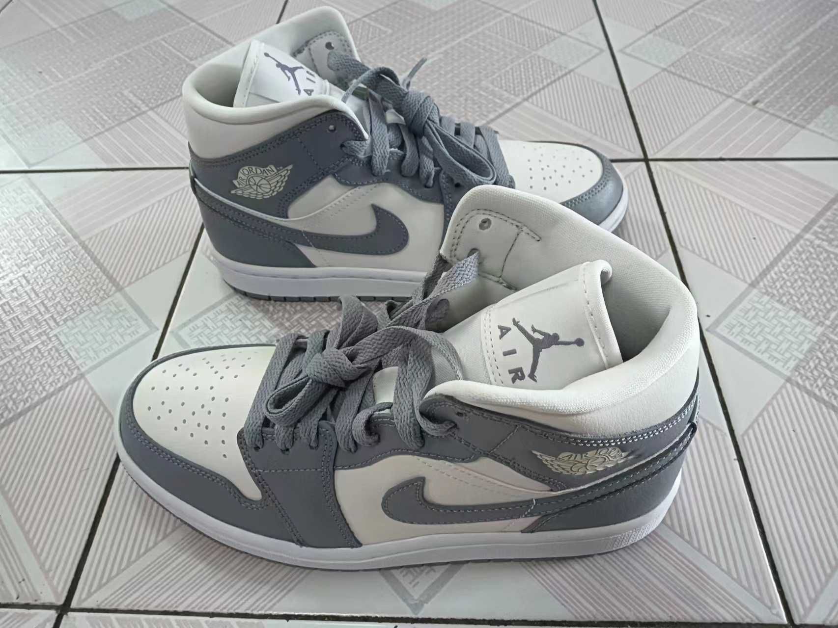 Nike Women's Air Jordan 1 Mid "Grey/Sail"