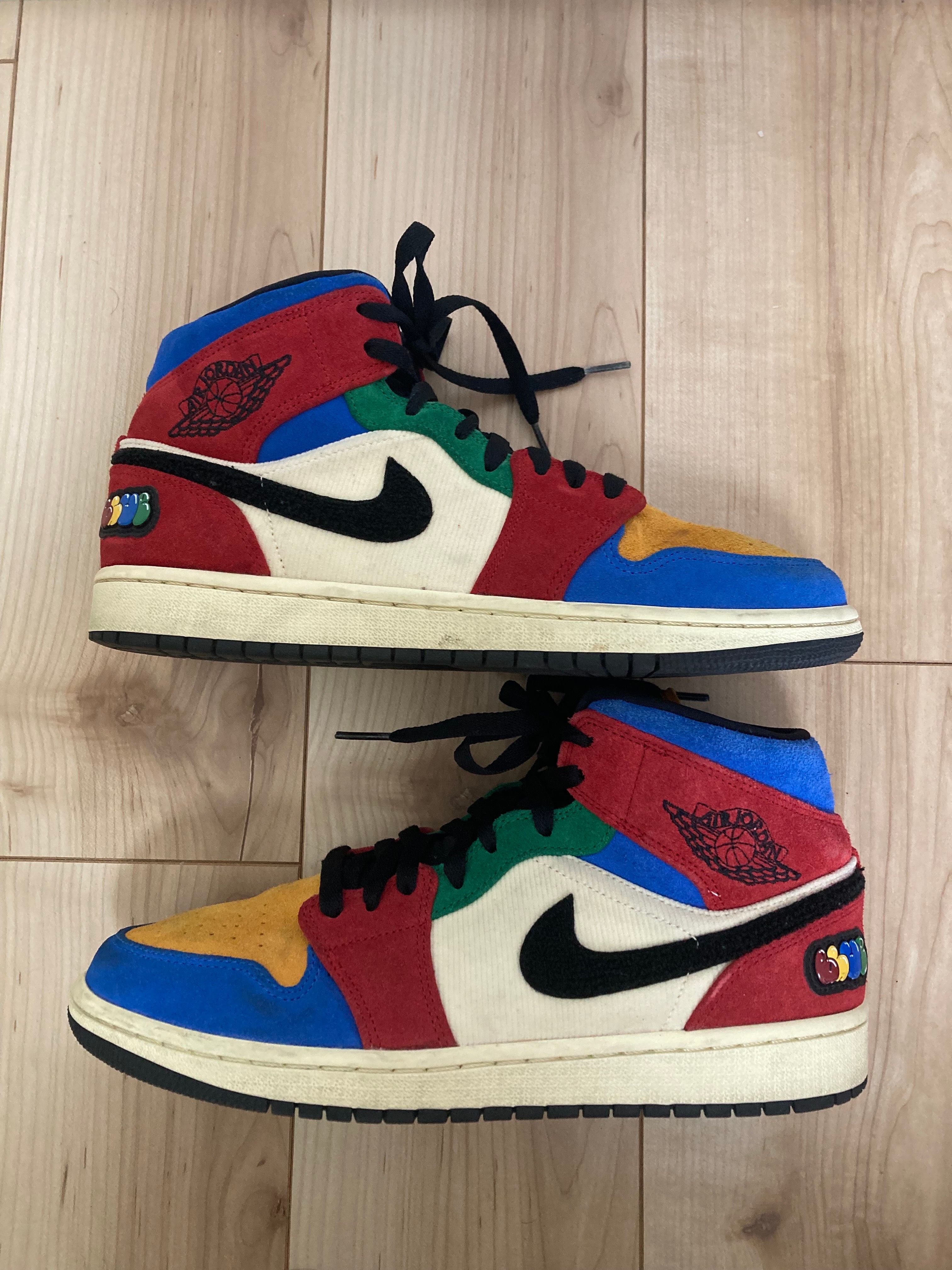 BLUE THE GREAT×NIKE AIR JORDAN 1 MID FEARLESS "MULTI"