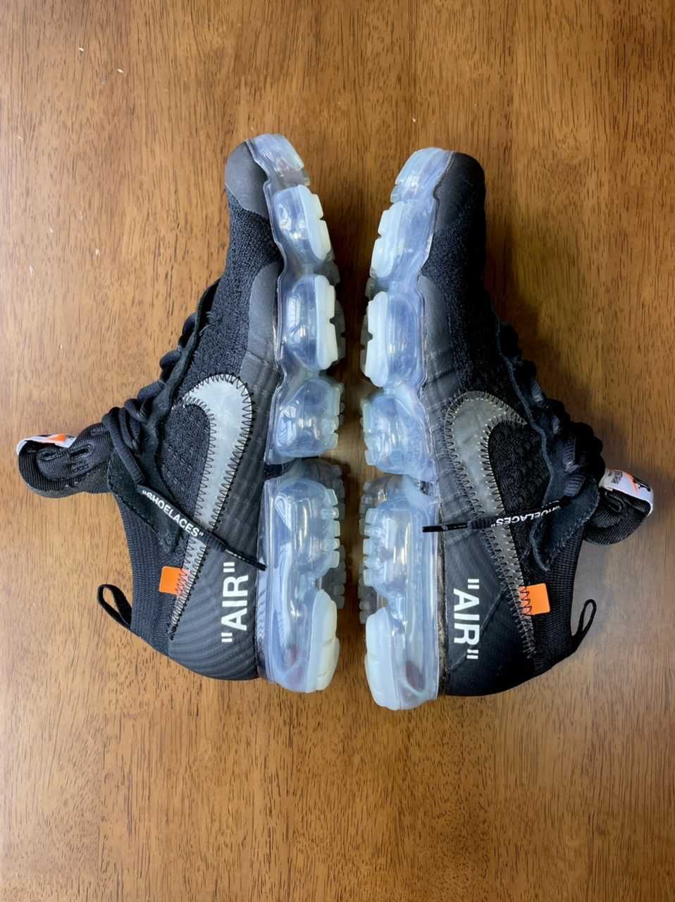 Off-White × Nike Air Vapormax "Black/Total Orange/Clear"