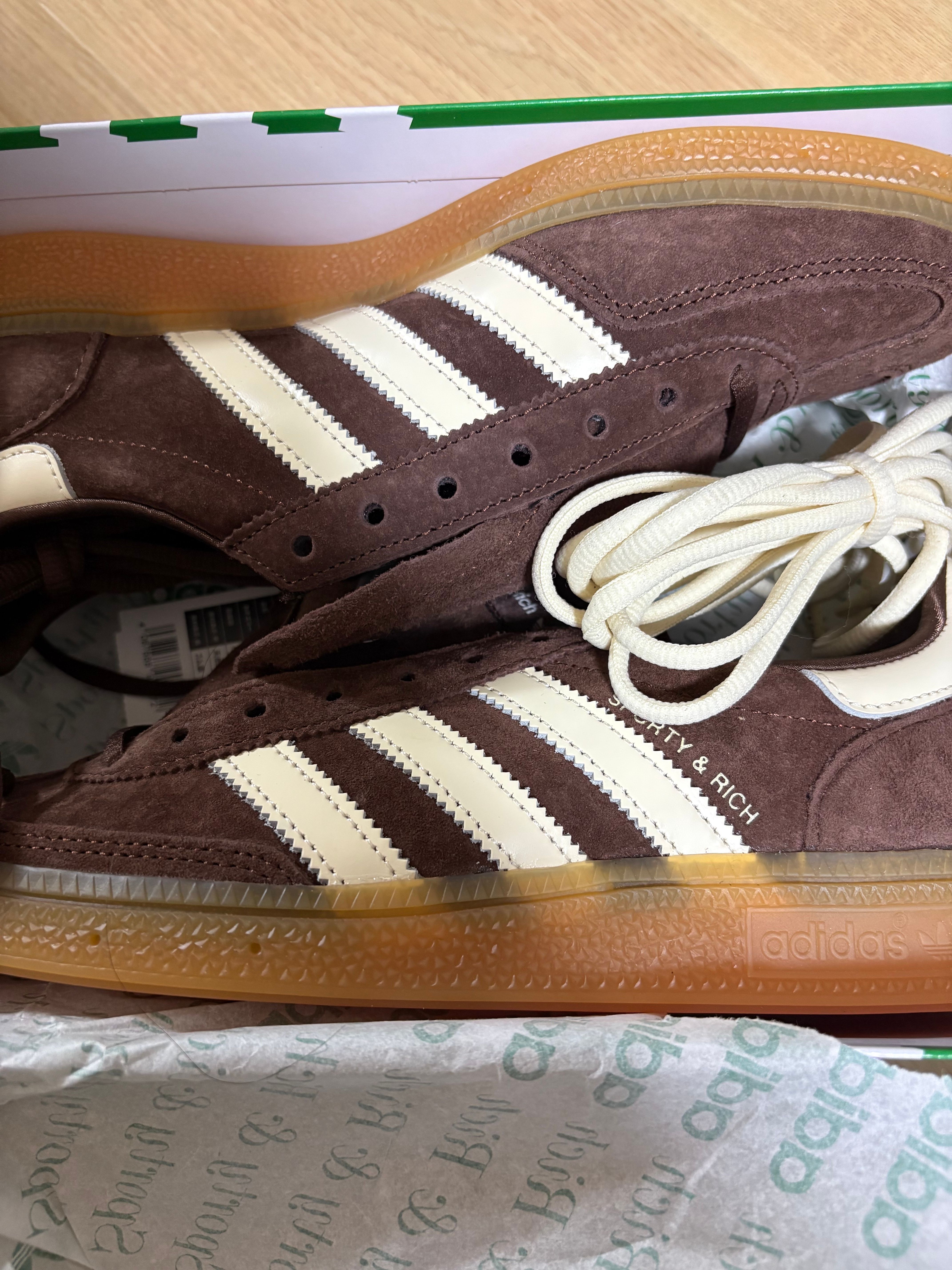 Sporty & Rich × adidas Handball Spezial "Auburn/Cream White/Gum"