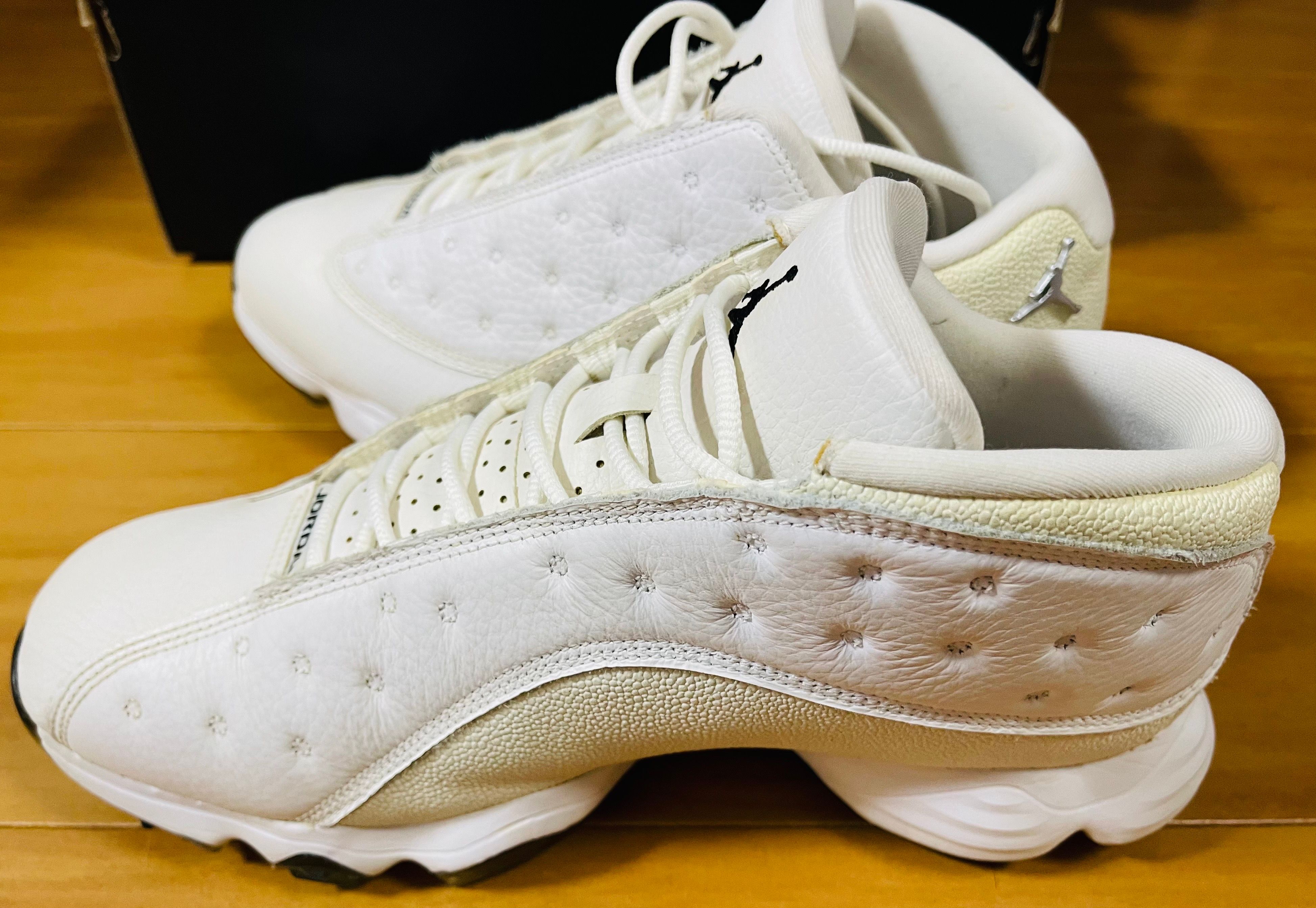 Nike Air Jordan 13 Retro Golf Cleat "White Black"