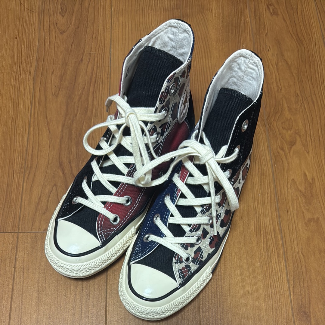 コンバース オールスター エイジド マテリアルブロック ハイ "マルチ"