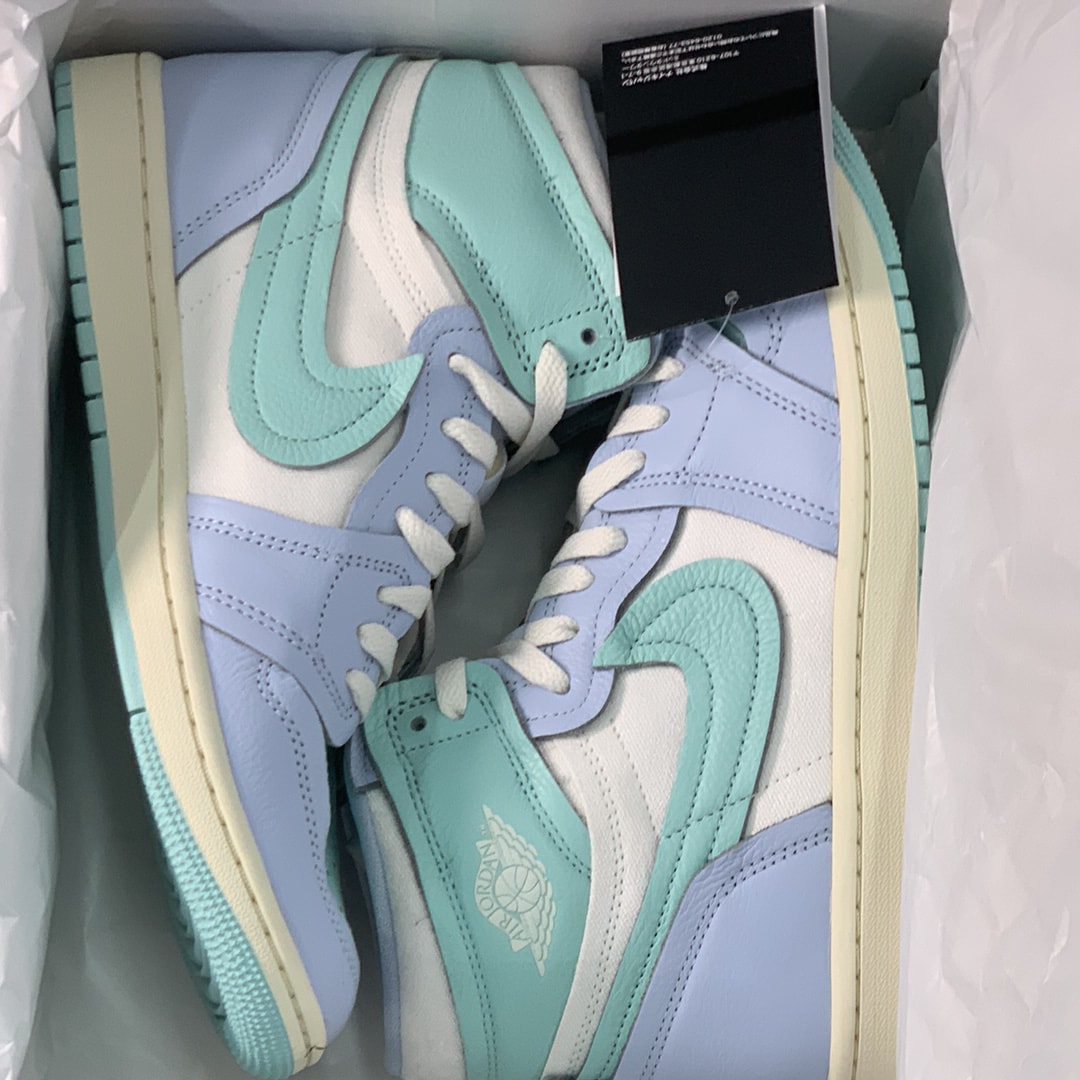 Nike Women's Air Jordan 1 High Method of Make "Hydrogen Blue/Light Dew/Coconut Milk/Sail"