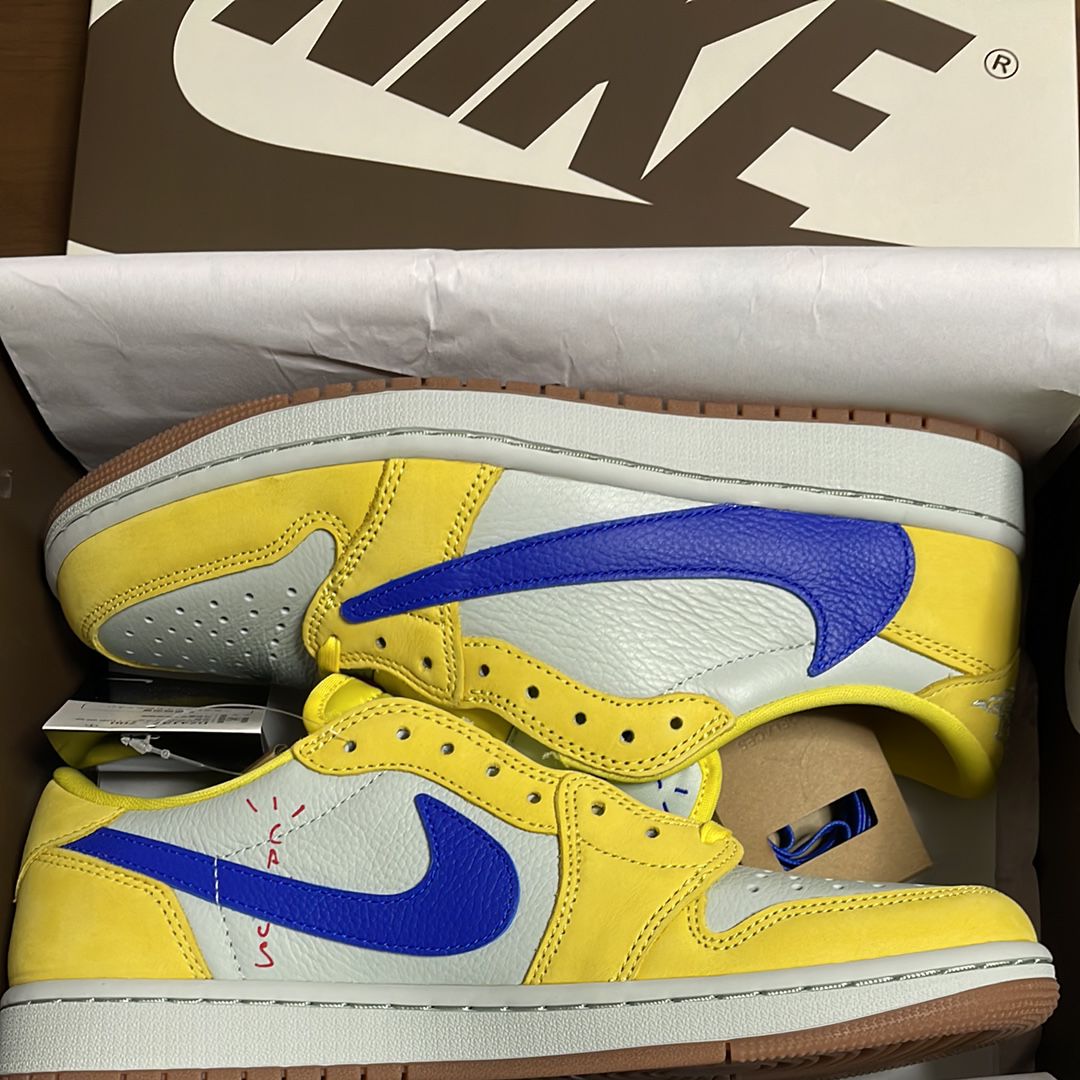 Travis Scott × Nike Women's Air Jordan 1 Retro Low OG "Canary"