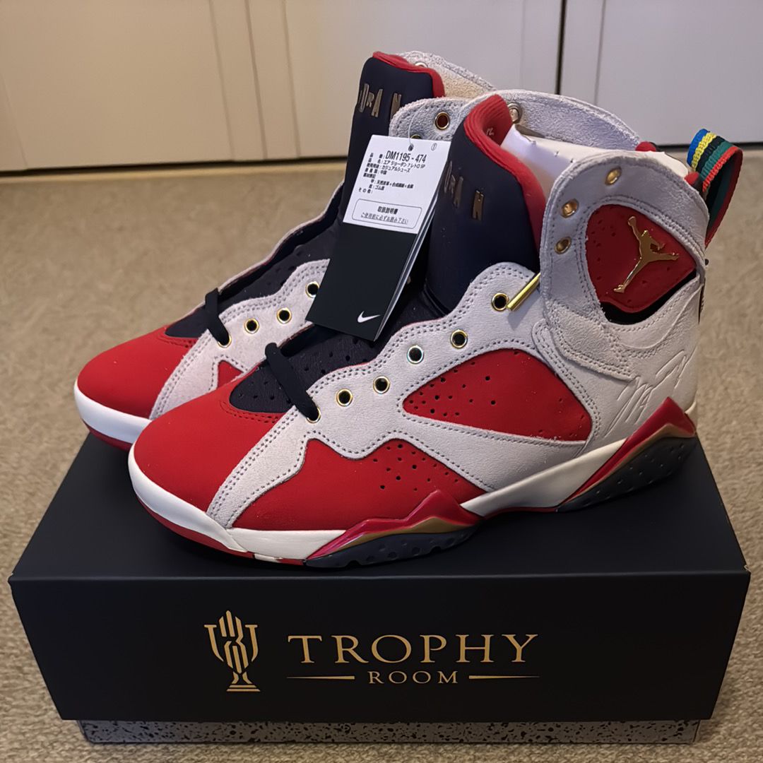 Trophy Room × Nike Air Jordan 7 "True Red and Obsidian"
