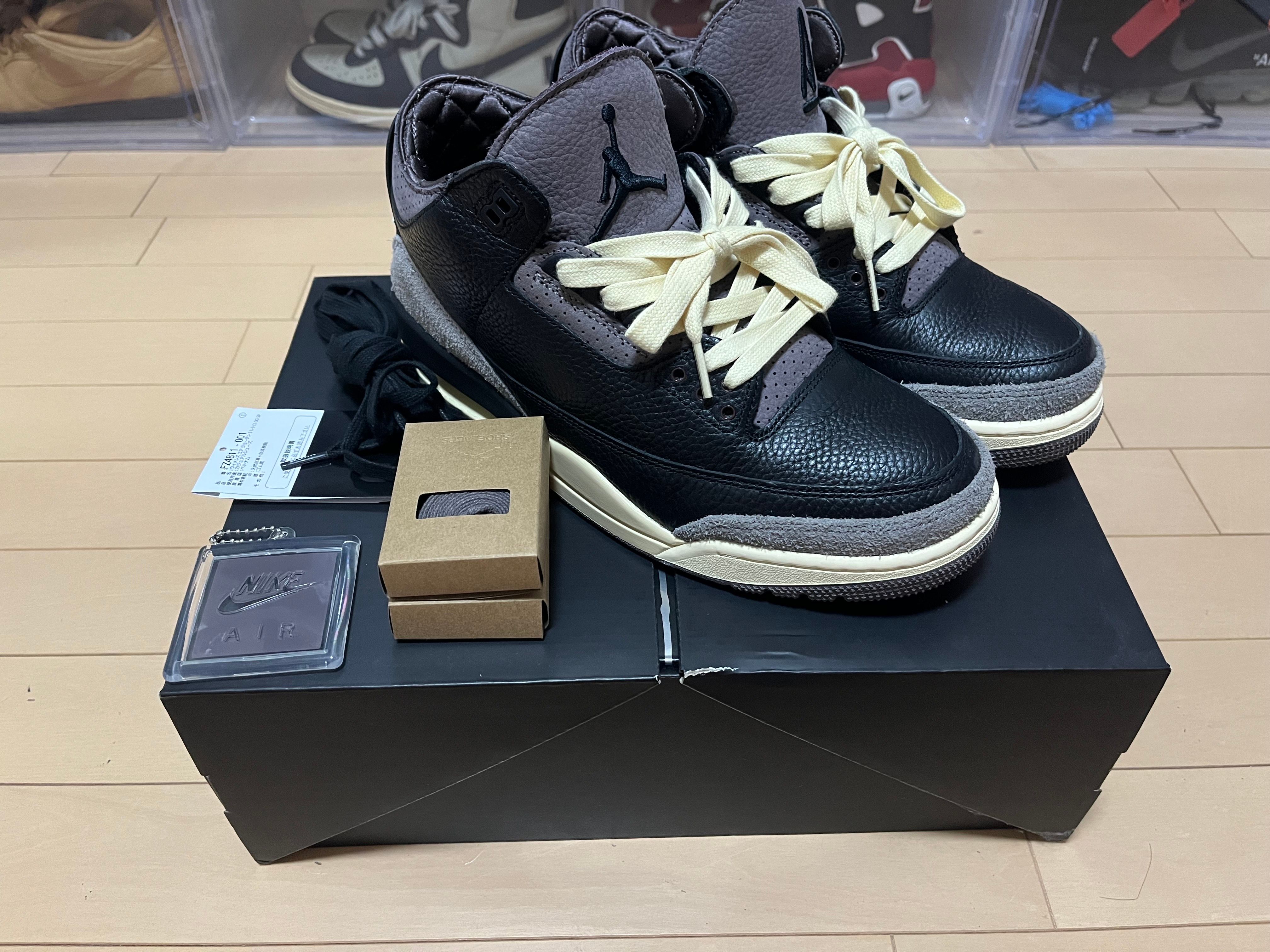 A Ma Maniere × Nike Women's Air Jordan 3 Retro OG SP "Black and Flat Pewter/WYWS"