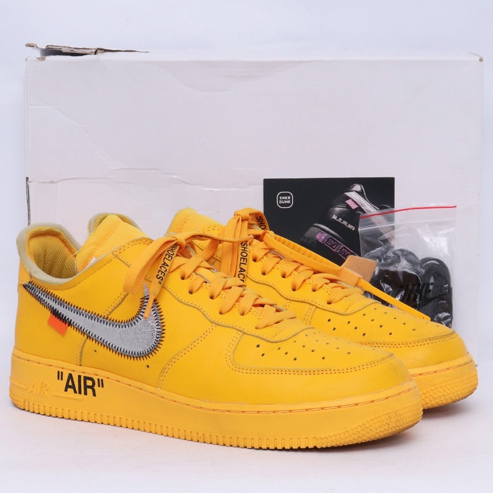 Off-White × Nike Air Force 1 Low "University Gold"