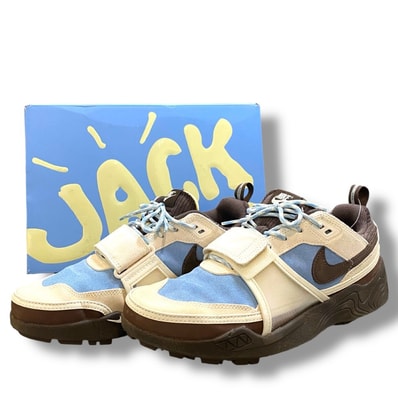 Travis Scott × Nike Zoom Field Jaxx "Pale Ivory and Leche Blue"