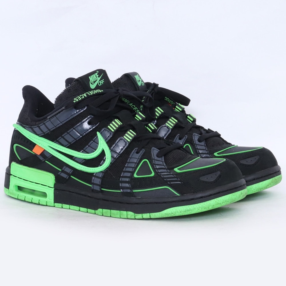 Off-White × Nike Air Rubber Dunk "Black/Green Strike"
