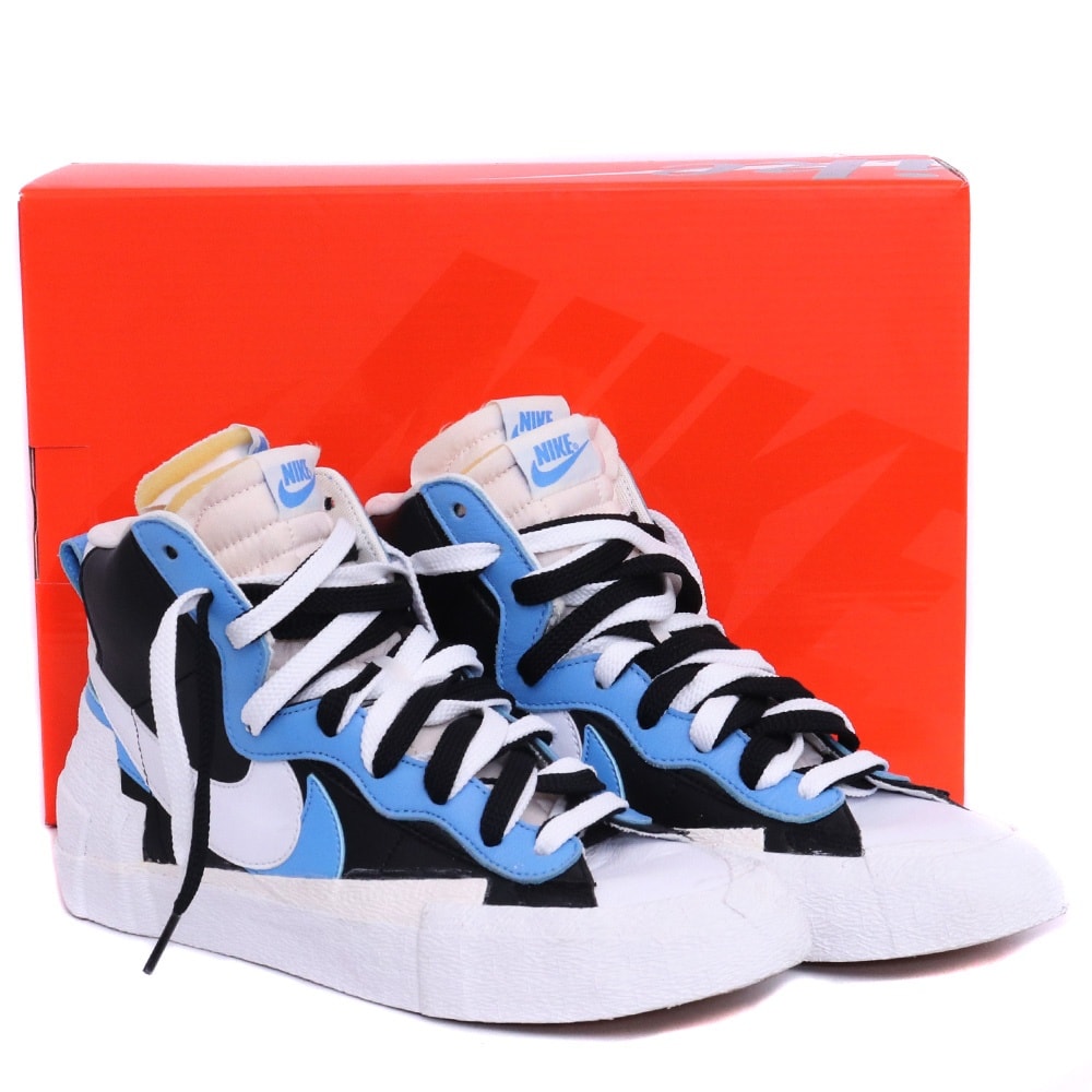 sacai × NIKE BLAZER MID "BLACK / BLUE"