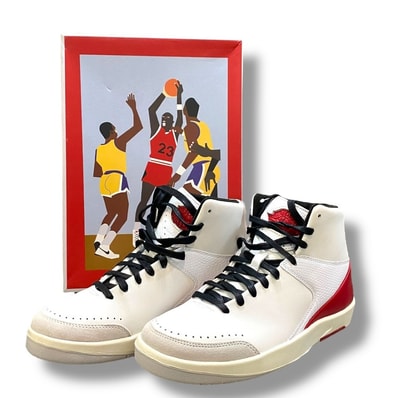 Nina Chanel Abney × Nike Women's Air Jordan 2 High "White and Gym Red"