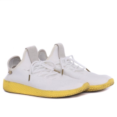 Pharrell Williams × adidas Tennis HU "White/Yellow"