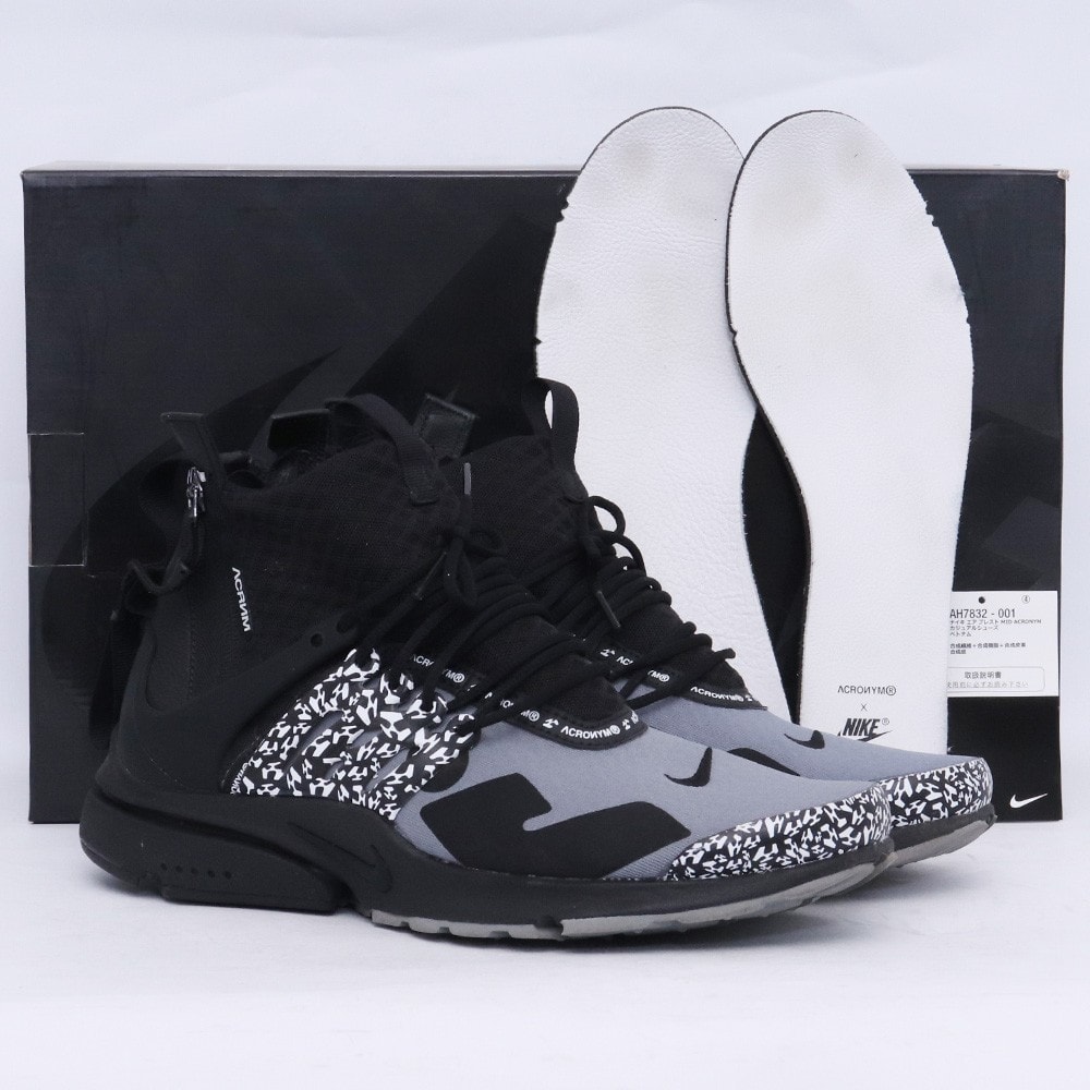 ACRONYM × Nike Air Presto Mid "Cool Grey/Black"