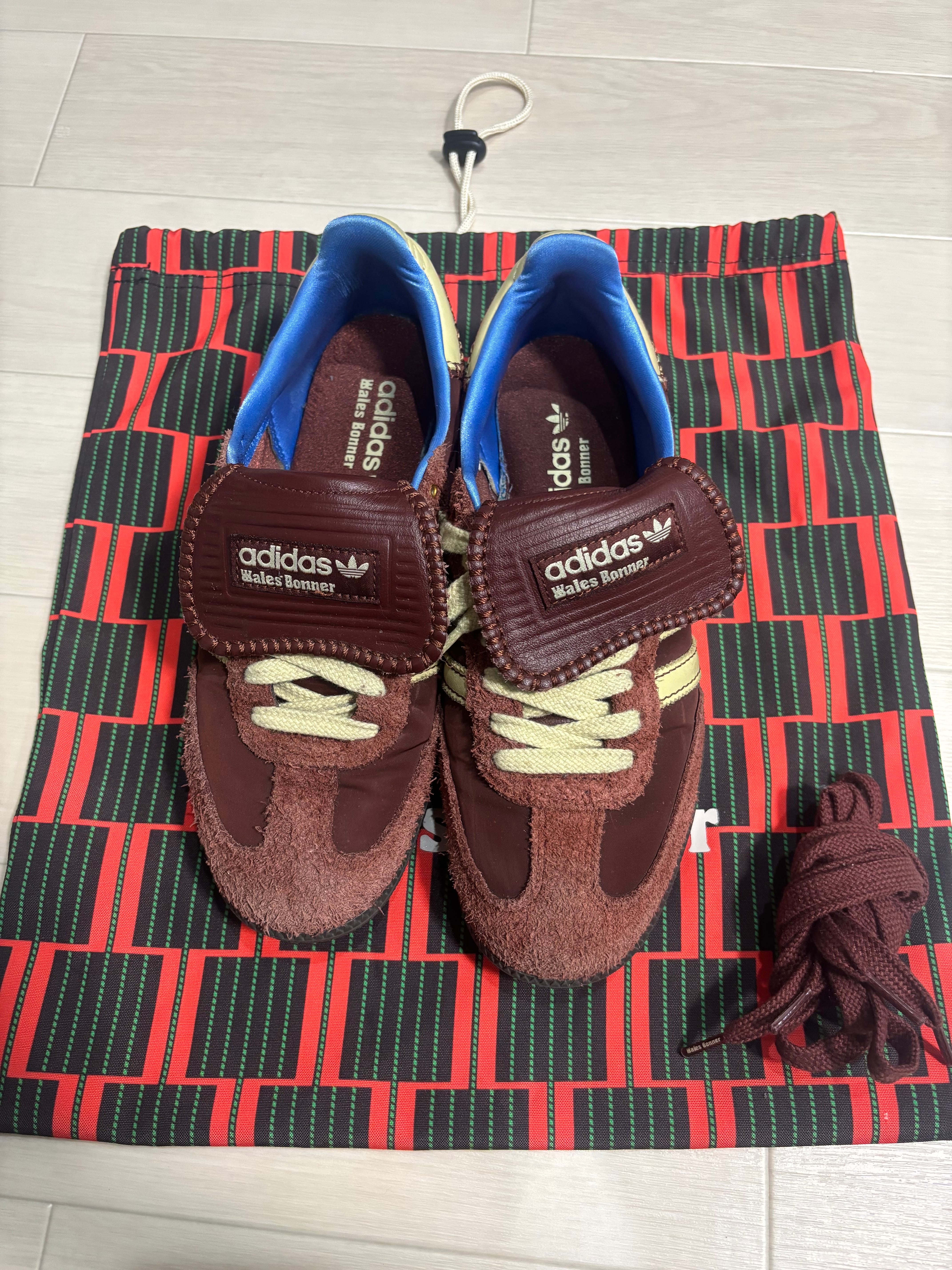 ウェールズ・ボナー × アディダスオリジナルス サンバ ナイロン ロー "フォックスブラウン/サンディーベージュ/ラッキーブルー"