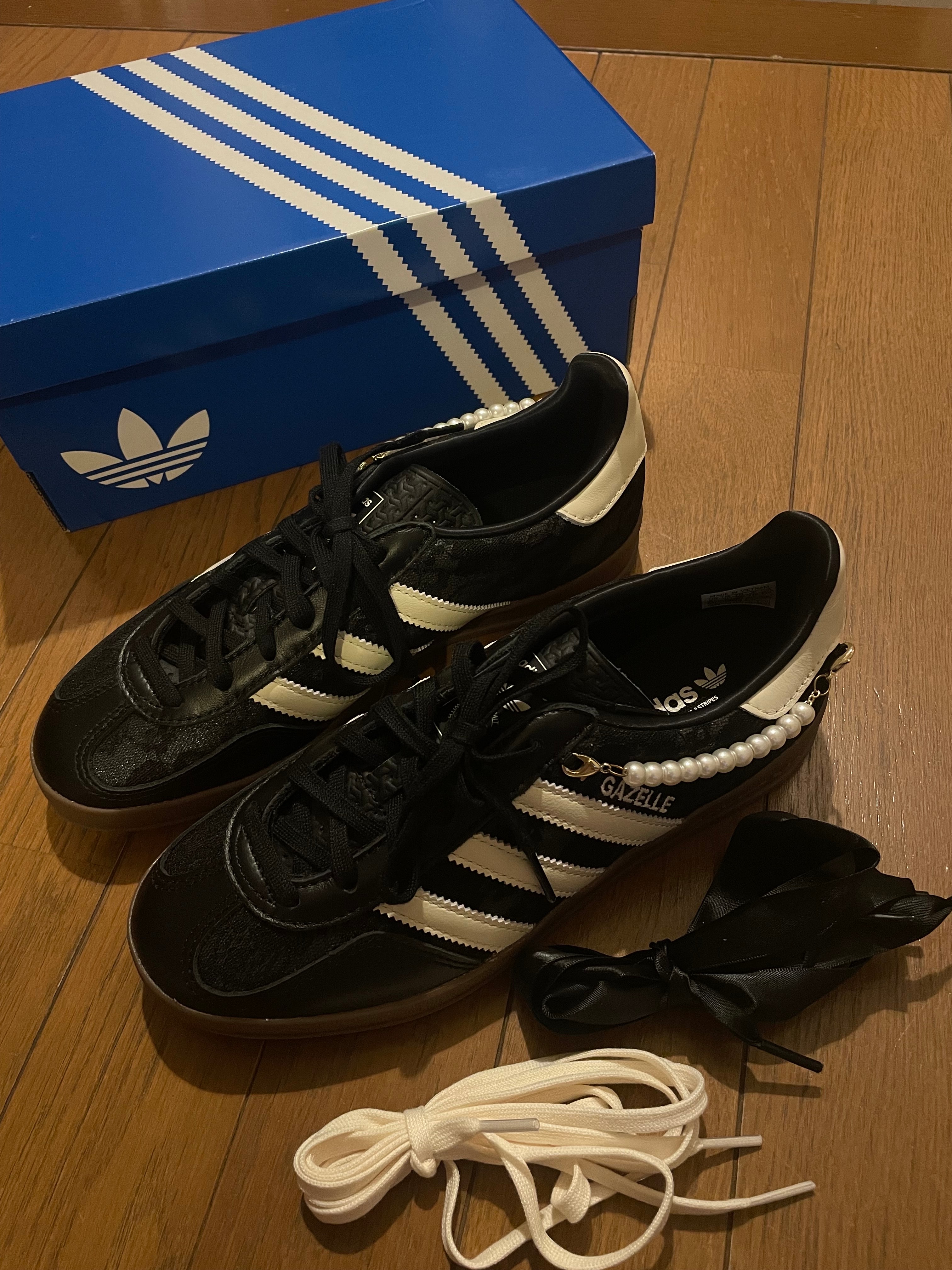 adidas Women's Gazelle Indoor "Core Black/Cream White"