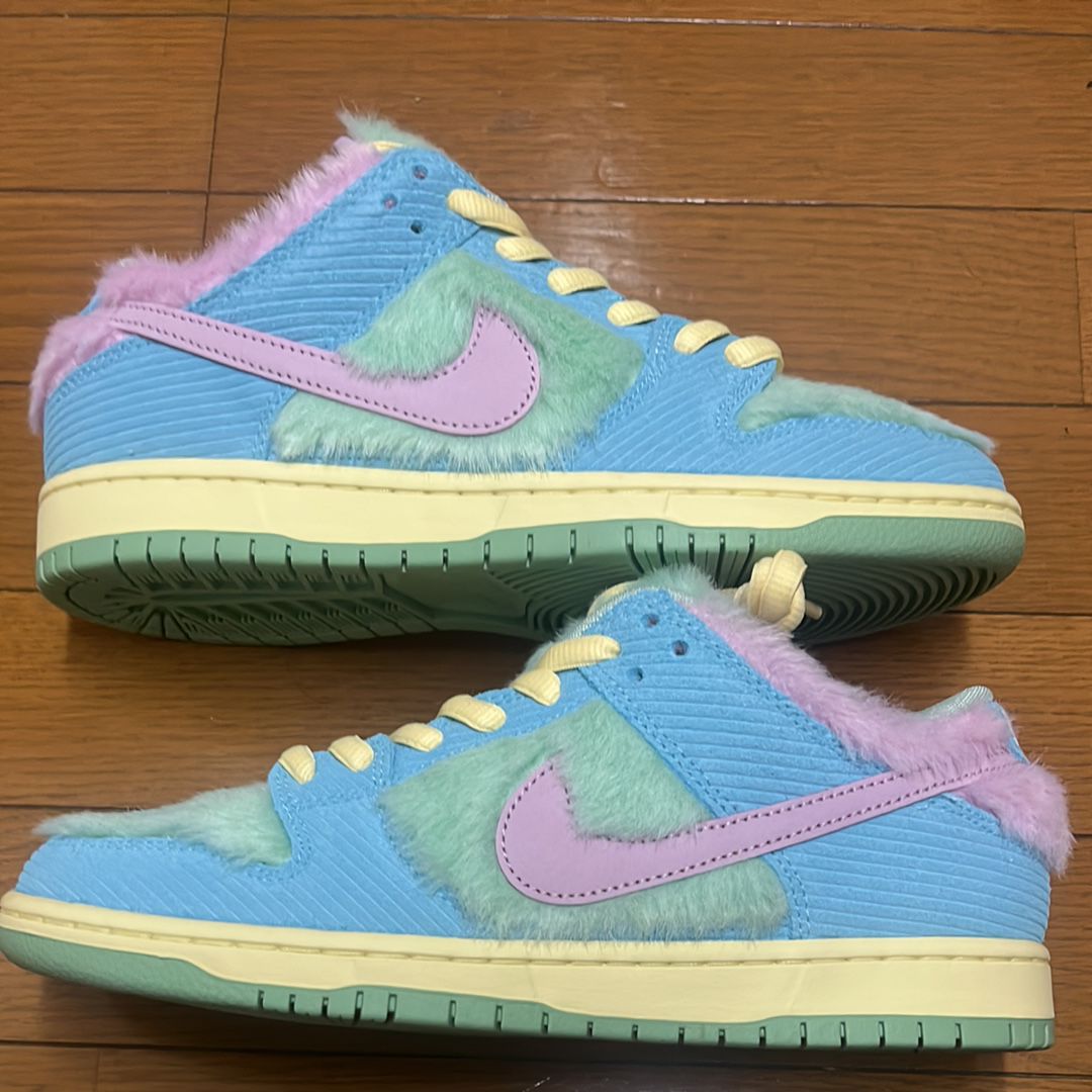 VERDY × Nike SB Dunk Low Pro QS "Visty/Blue Gaze and Enamel Green"