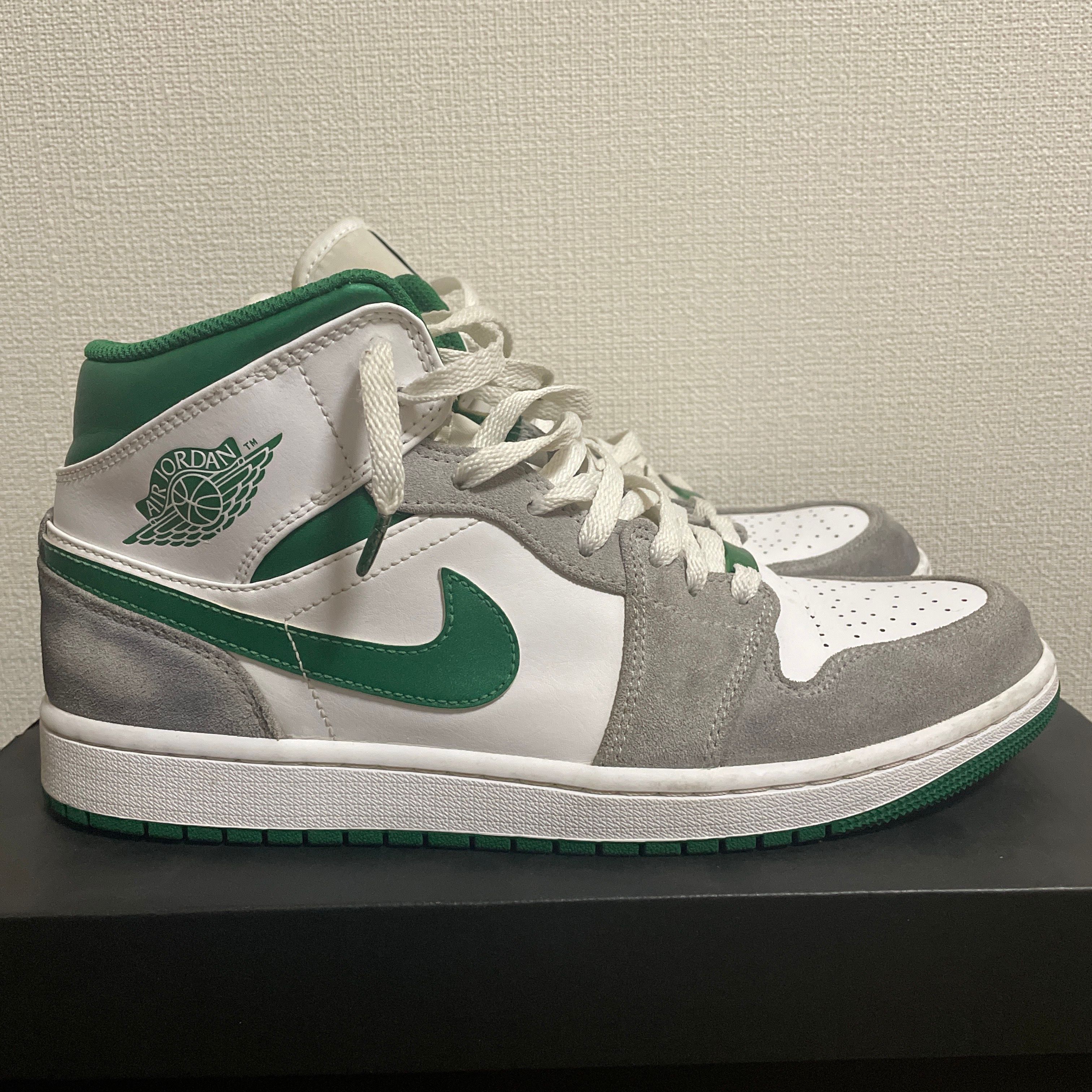 Nike Air Jordan 1 Mid "Green Grey White"