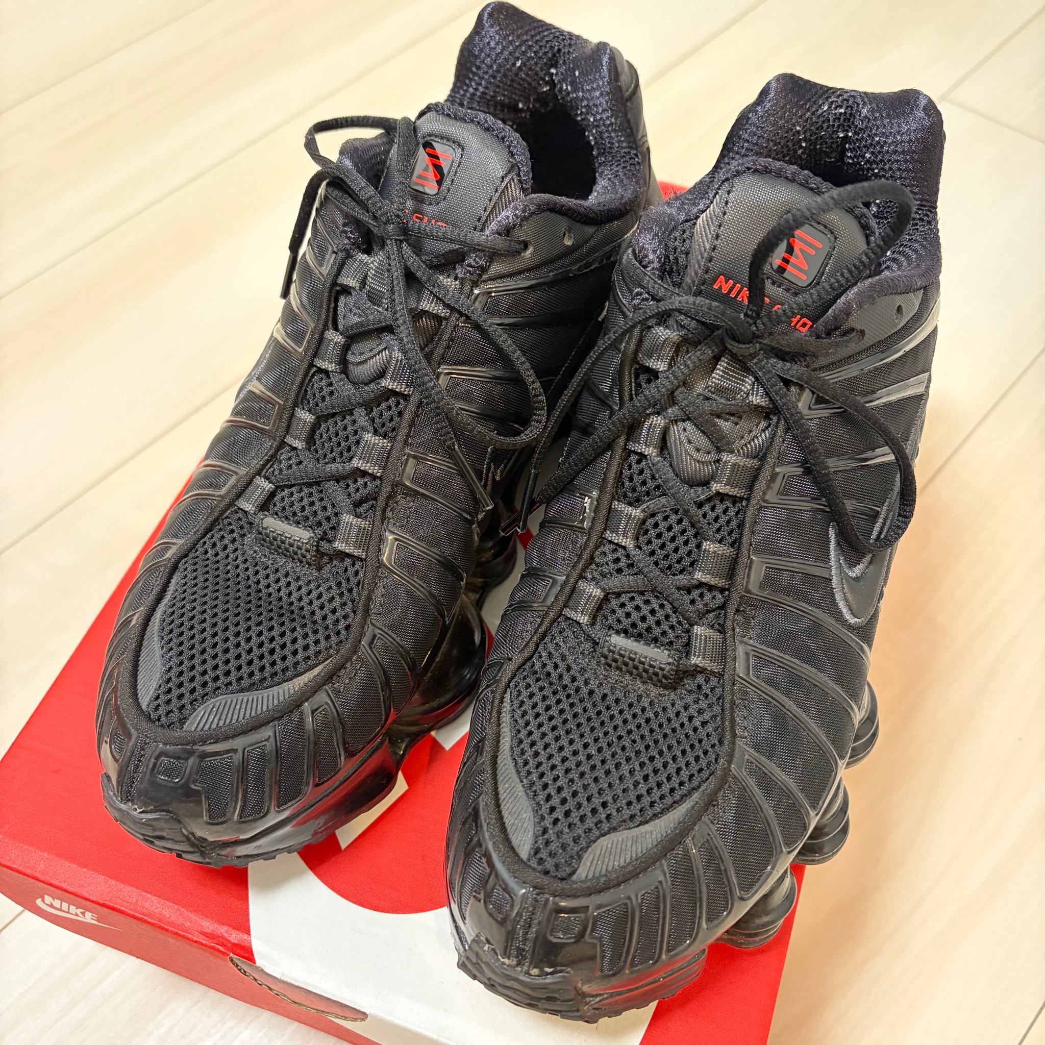 Nike Shox TL "Black/Metallic Hematite/Max Orange/Black"