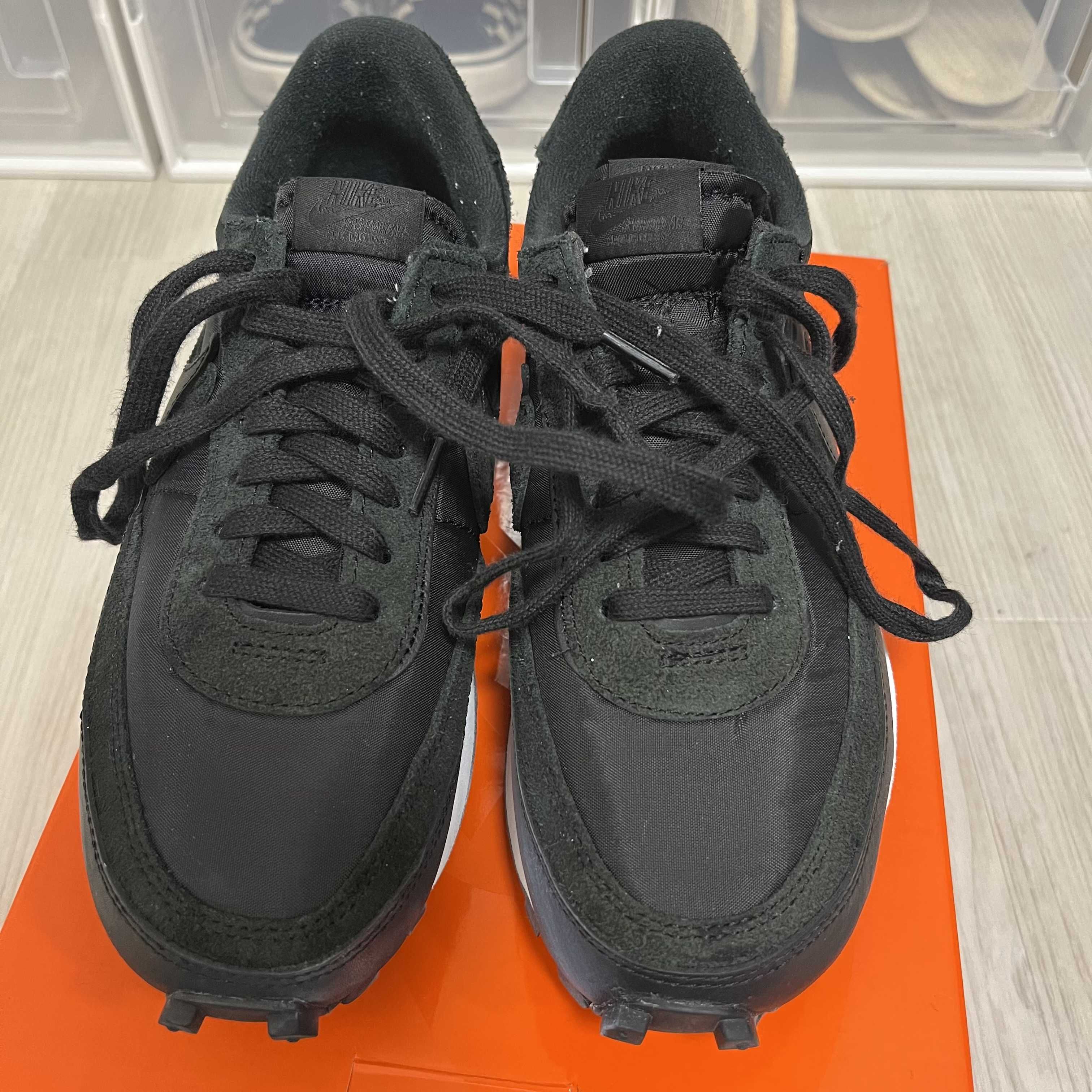 sacai × Nike LDV Waffle "Triple Black"