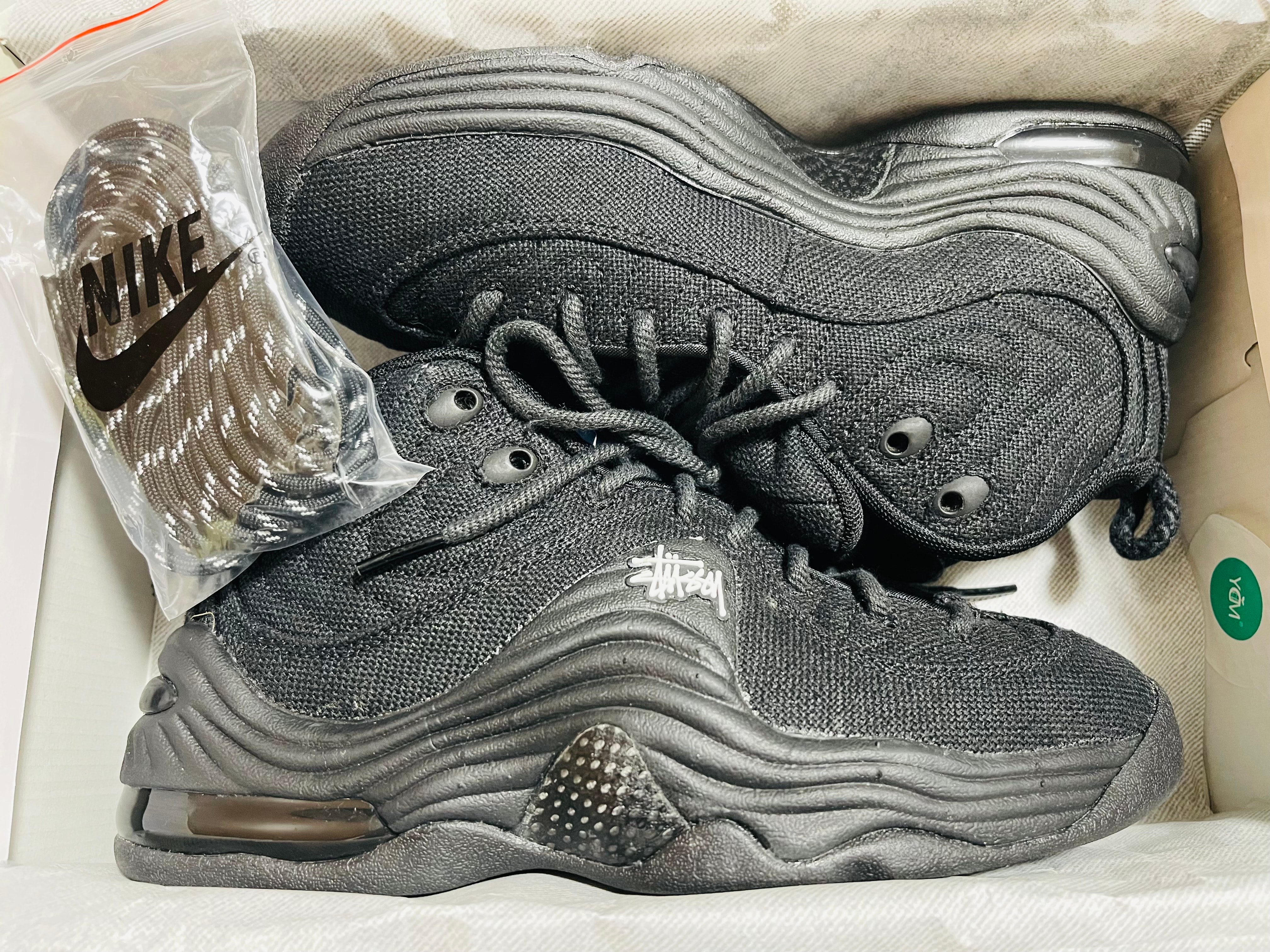 Stussy × Nike Air Penny 2 "Black"
