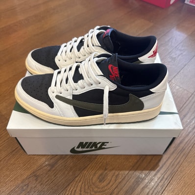 Travis Scott × Nike Women's Air Jordan 1 Low OG "Medium Olive"