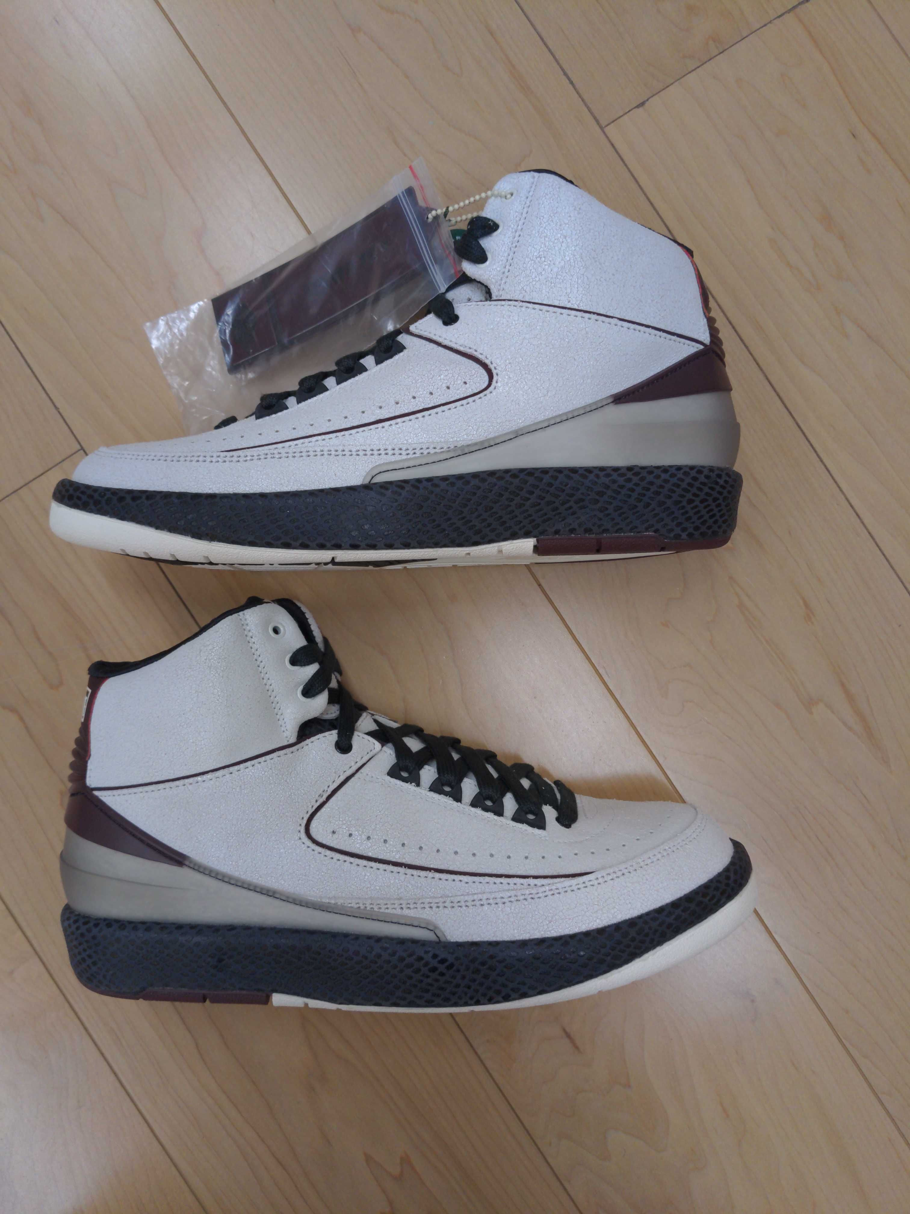 A Ma Maniere × Nike Air Jordan 2 "Airness/Sail and Burgundy"